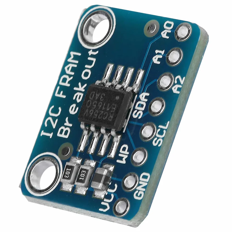 I2C Nieulotna Płytka Rozszerzeń MB85RC256V 32KB – Moduł Pamięci do Rejestratorów Danych, Niski Pobór Mocy, Buforowanie Danych przy Braku Stabilnego Źródła Napięcia