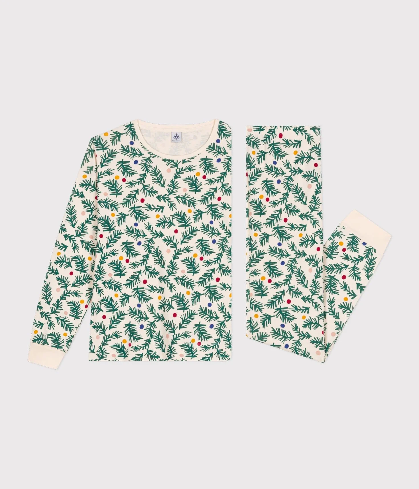 Petit Bateau Piżama damska z długim rękawem Avalan/Multico L, Avalane/Multico, L