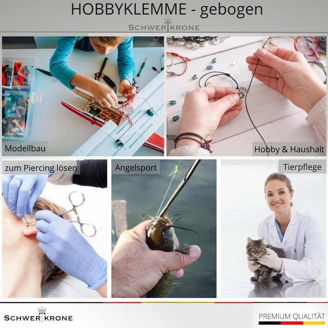 Schwertkrone Zacisk hobbystyczny do usuwania haczyków, szczypce do łowienia ryb, piercing dla zwierząt domowych, stal nierdzewna