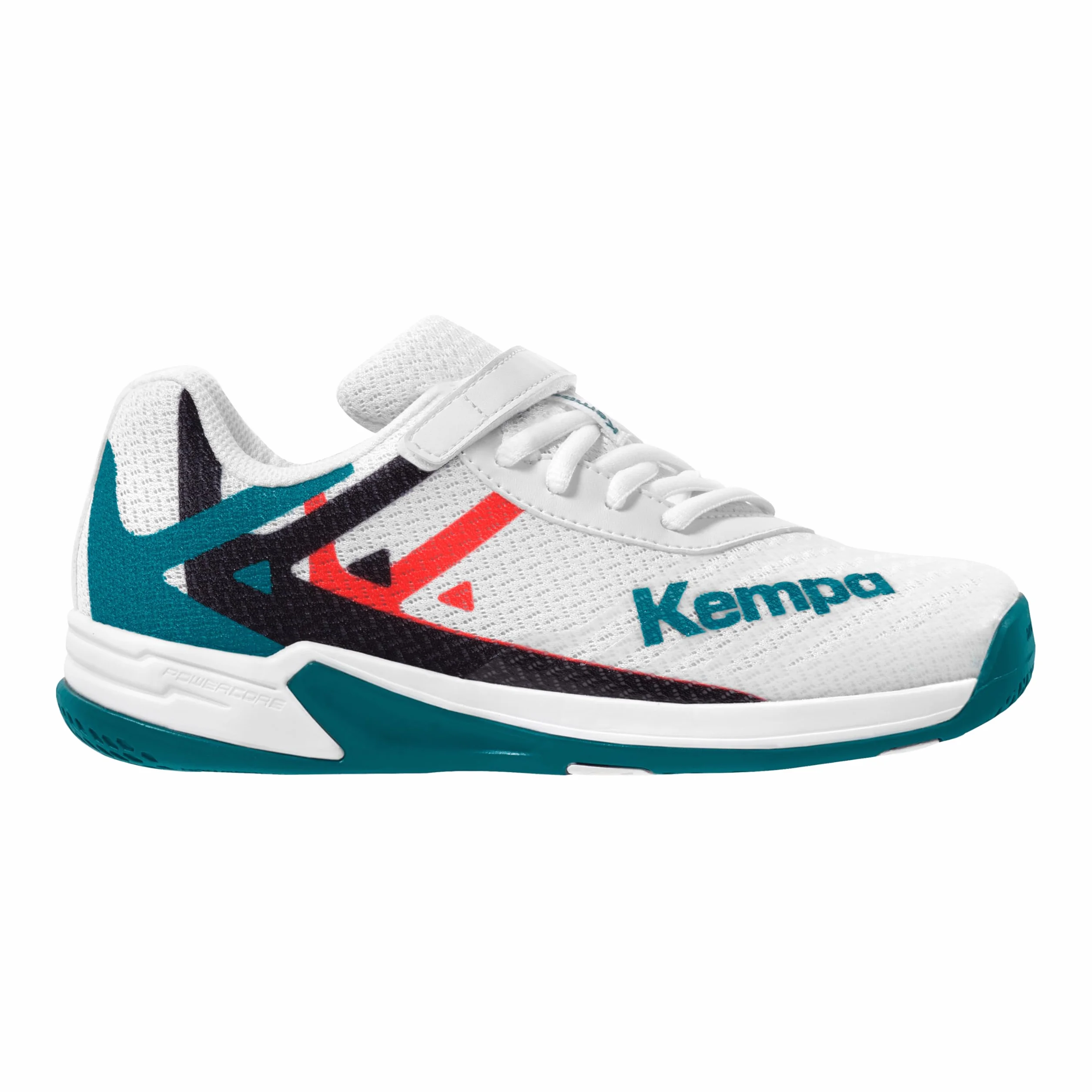 Kempa Wing 2.0 Junior biały/czerwony/czarny, biały, czerwony, czarny., 32 EU