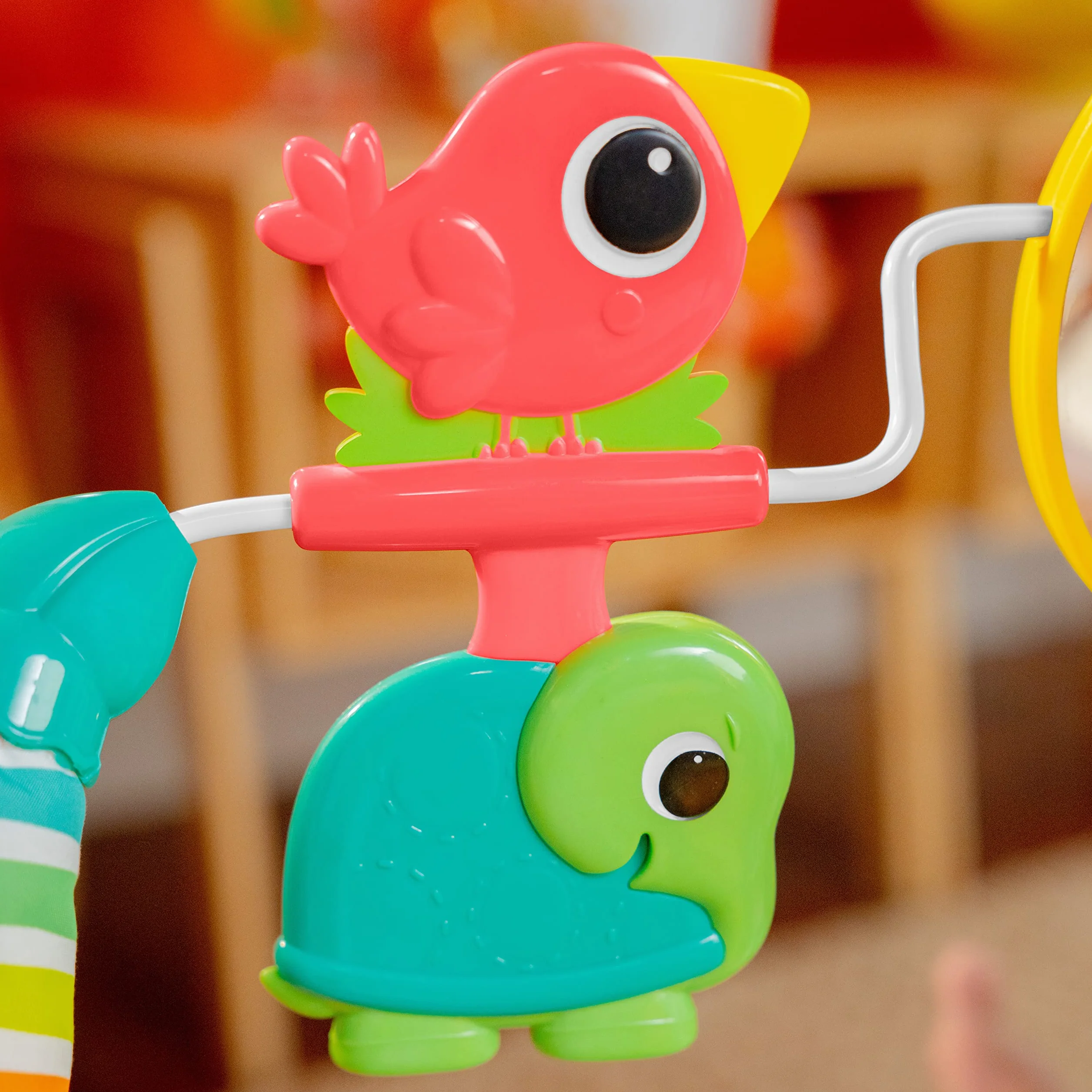 Bright Starts, Playful Paradise leżak z kojącymi wibracjami i interaktywnymi zabawkami, unisex, 0-6 miesięcy