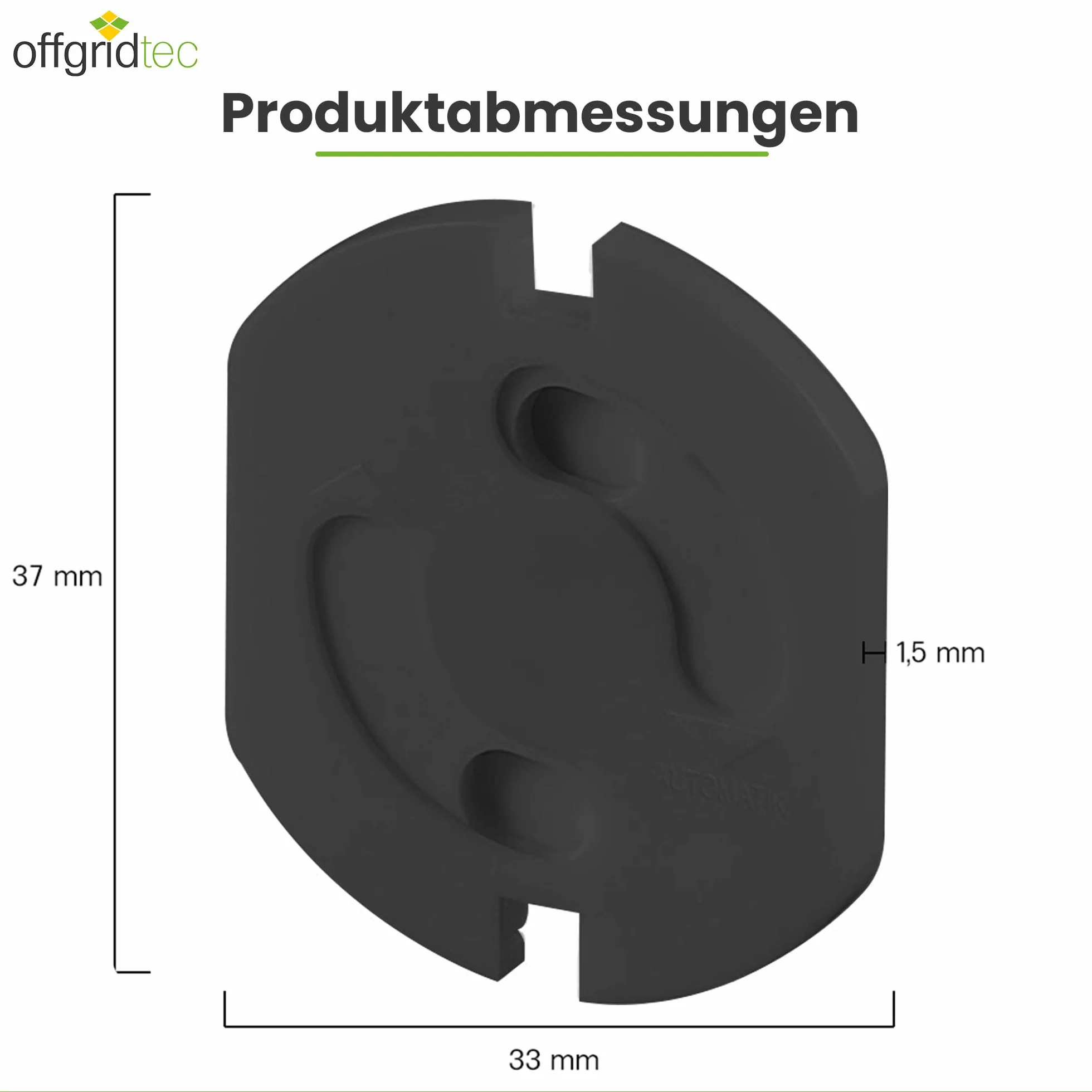 Offgridtec 20 x gniazdko z zabezpieczeniem przed dziećmi z bezpiecznym 2-drożnym mechanizmem obrotowym, zabezpieczenie przed dziećmi, wytrzymałe tworzywo sztuczne ABS, pasuje do standardowych wtyczek