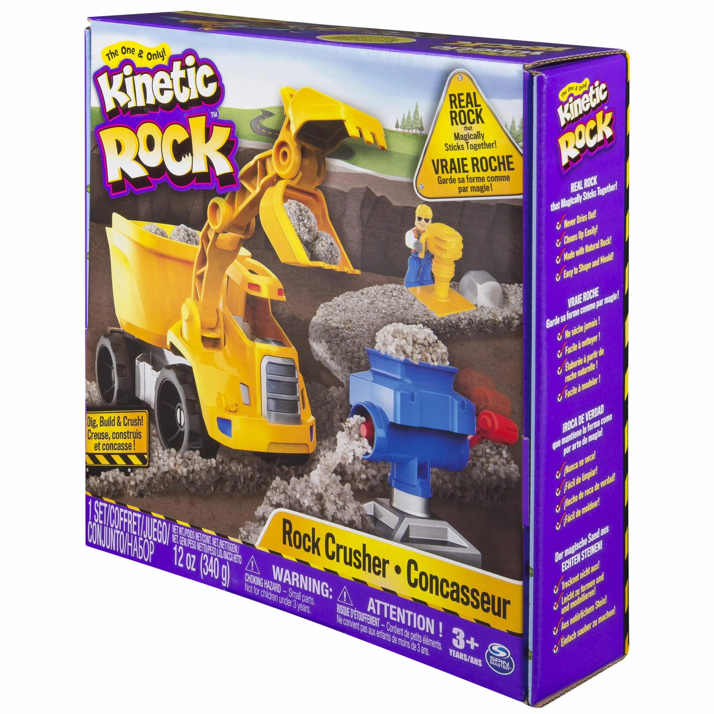 Kinetic Sand 6033177 Zestaw do kruszenia skał, wielokolorowy