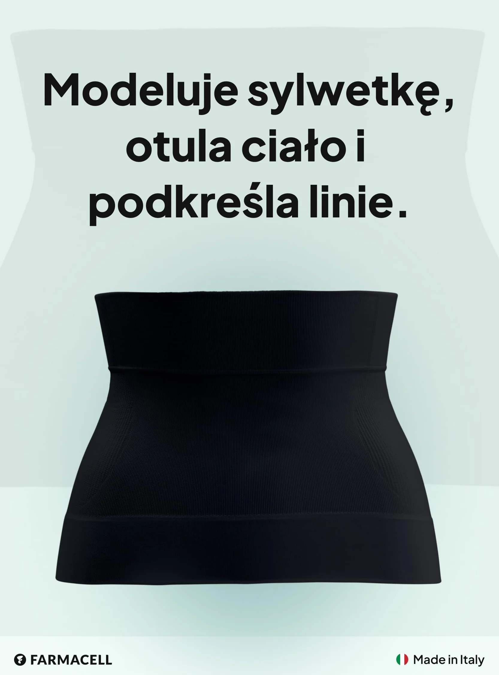 Farmacell Pas Modelujący Brzuch, Bielizna Modelująca Damska, Made in Italy, 605