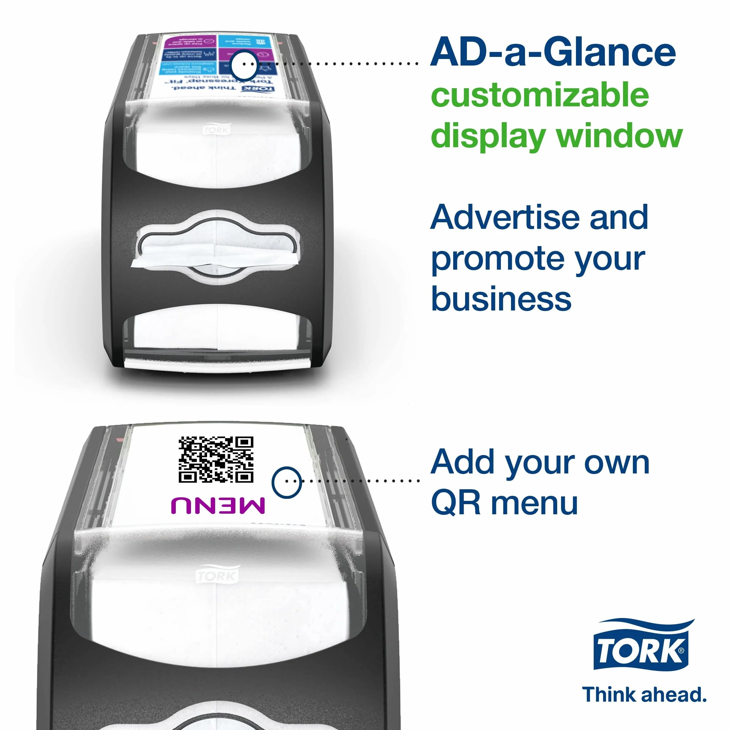 Tork Xpressnap Fit 272901 dozownik serwetki, N14 do restauracji, jednorazowe zastosowanie, czarny