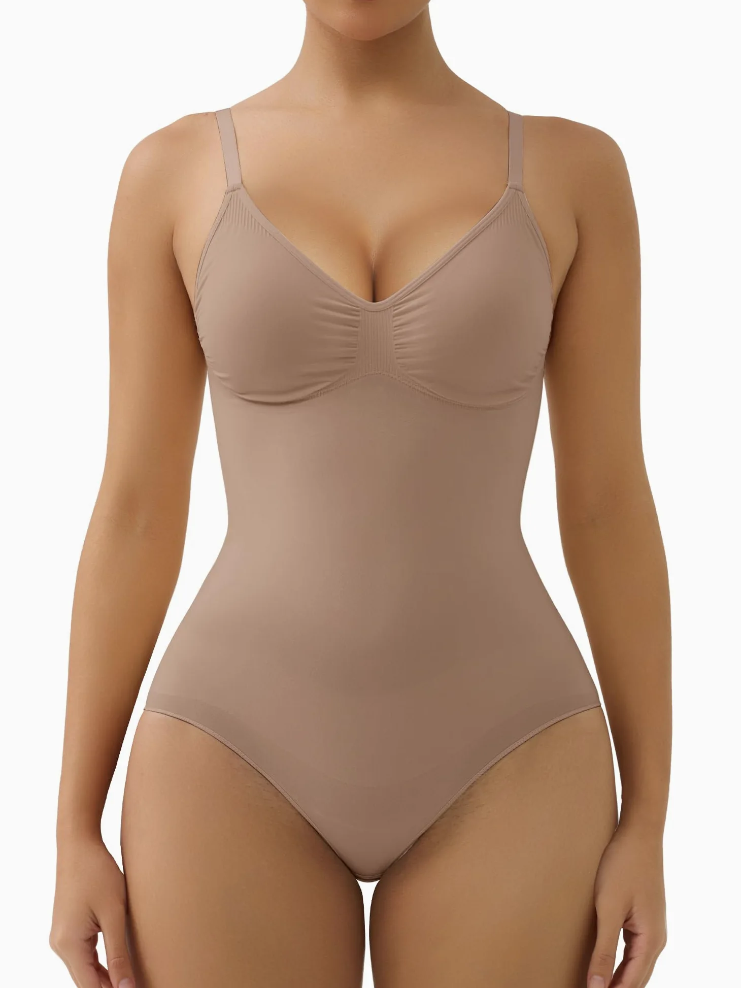 SHAPERX Bezszwowe body modelujące sylwetkę wyszczuplająca brzuch kontrola brzucha wyjmowane miseczki