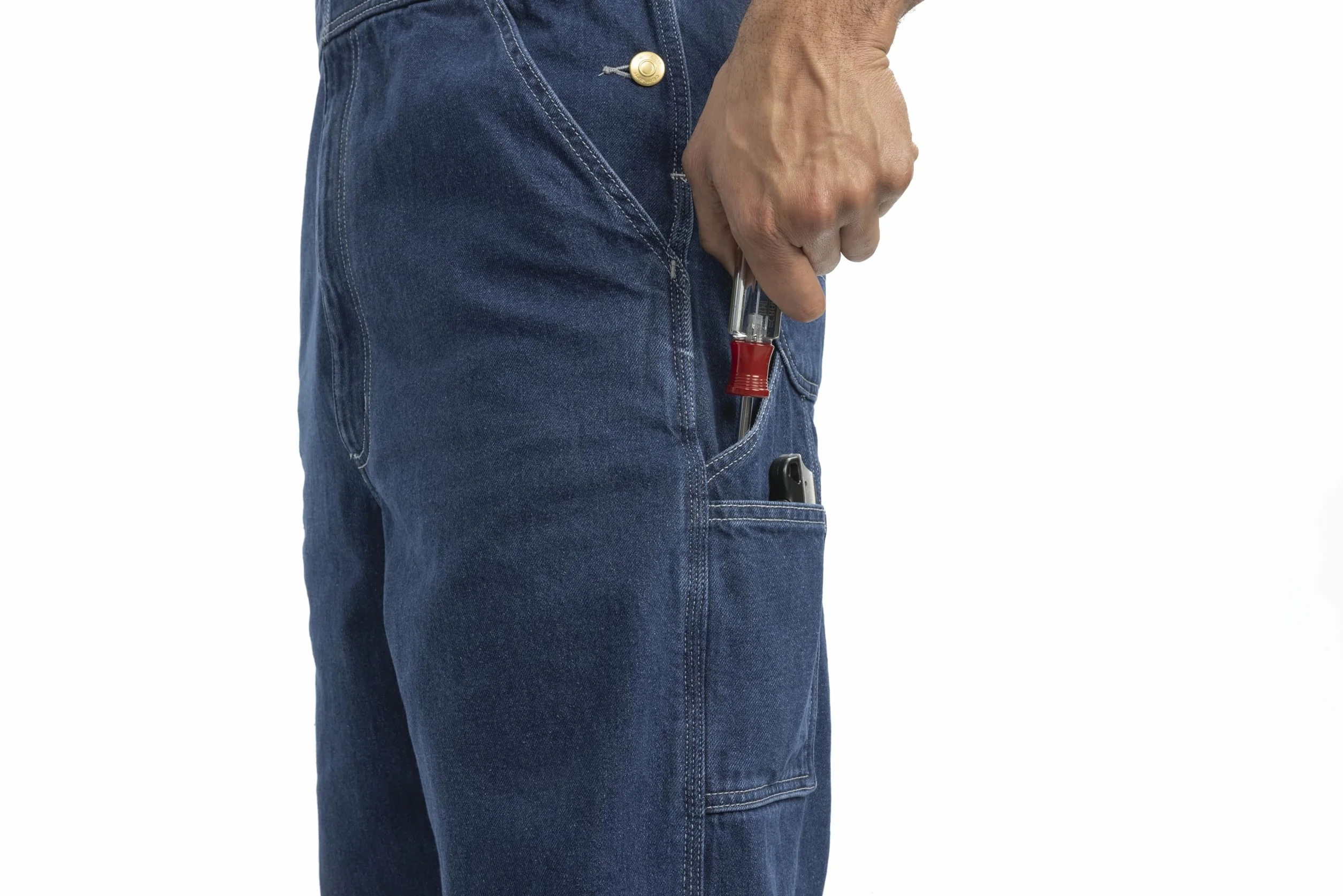 Carhartt Męskie spodnie jeansowe 104672 o luźnym kroju