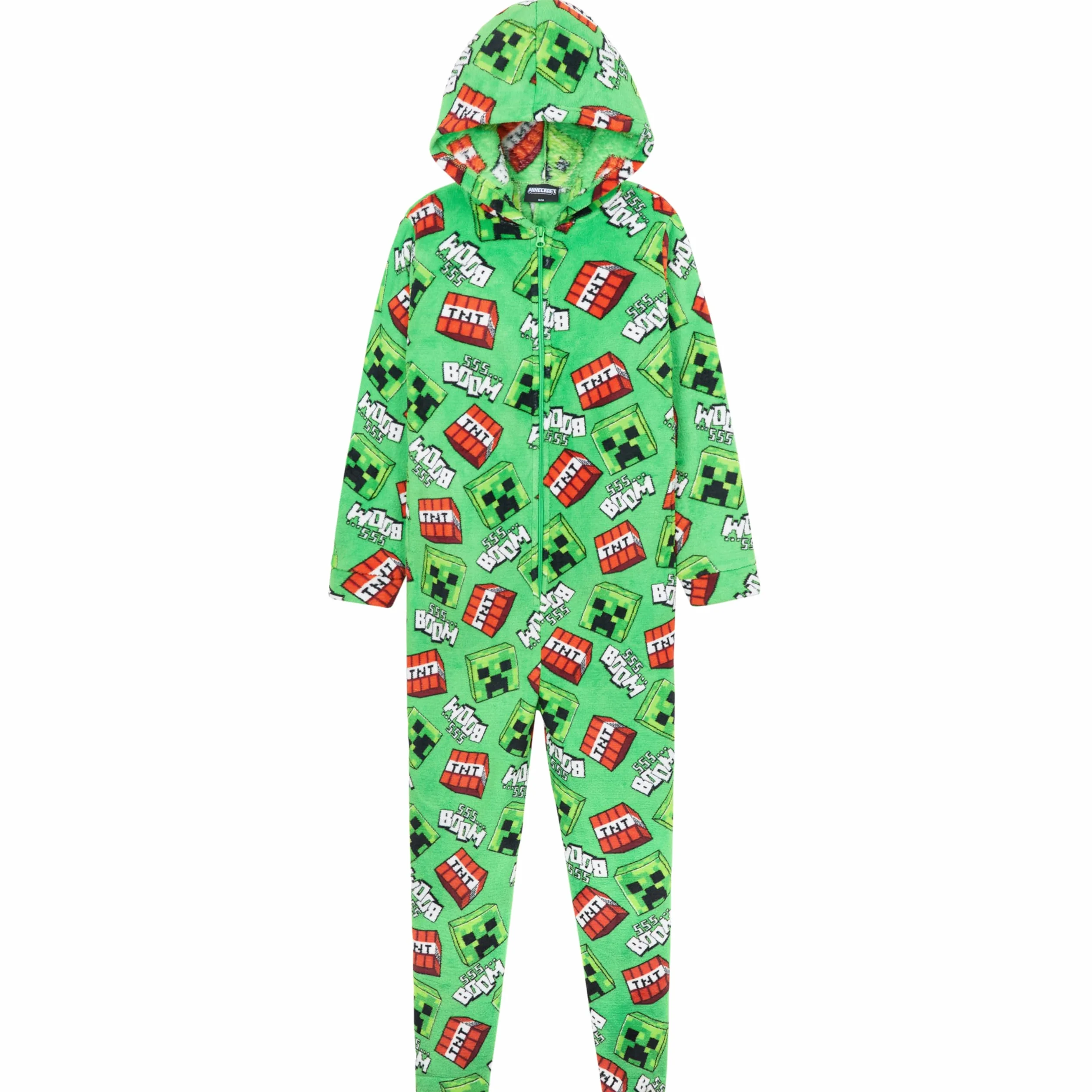 Minecraft Onesie, kombinezon dziecięcy, piżama dla chłopców, kombinezon do spania dla dzieci, ciepły kombinezon polarowy