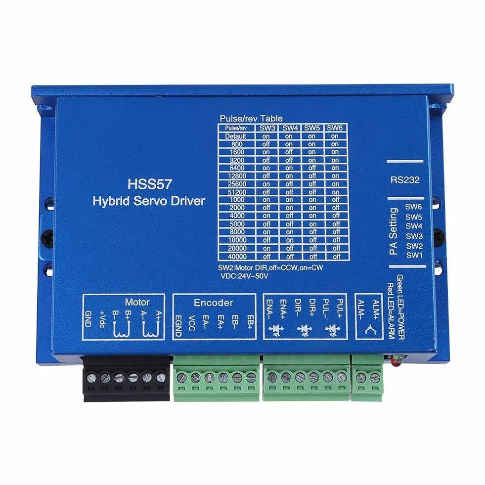 HSS57 Schrittmotortreiber Controller Hybrid-Servotreiber und 57HSE2N-D25 Nema 23 2N.m Schrittmotor mit geschlossenem Regelkreis