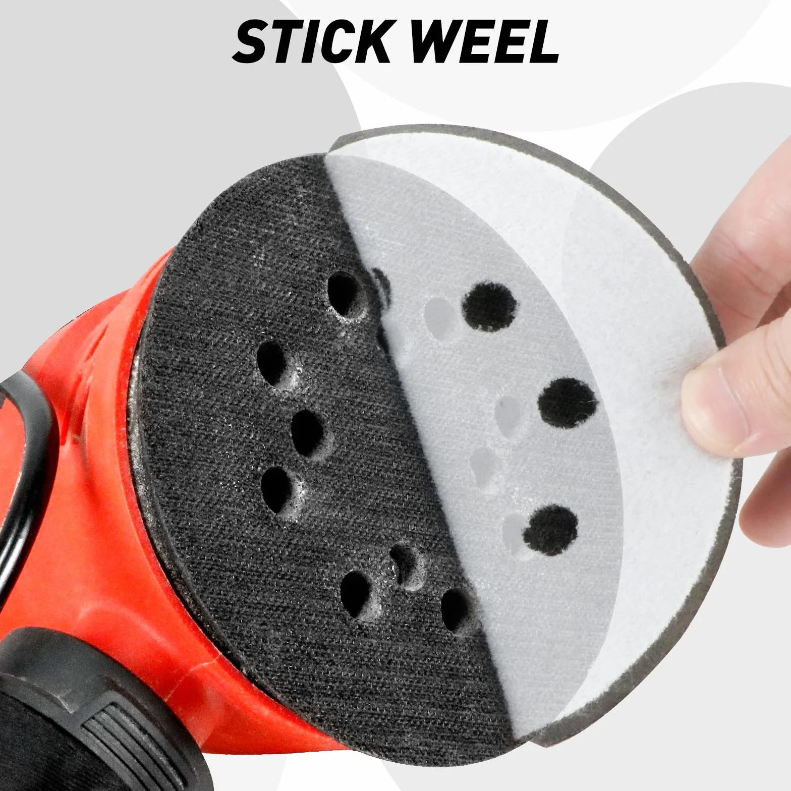 Miękka nakładka 125 mm 4 sztuki do szlifierki mimośrodowej 8 l talerz szlifierski
