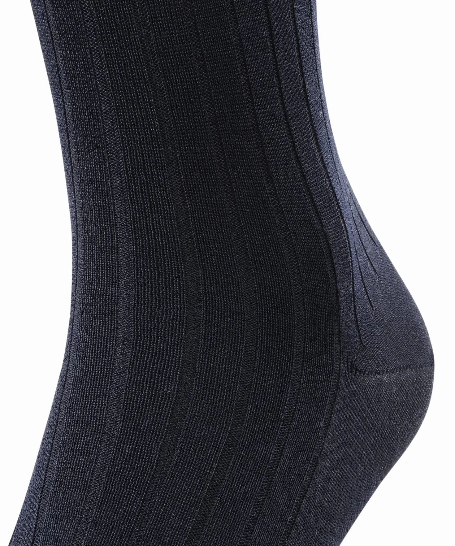 FALKE Podkolanówki Milano M Kh Bawełna Długie Jednokolorowe Niebieski Dark Navy 43-44