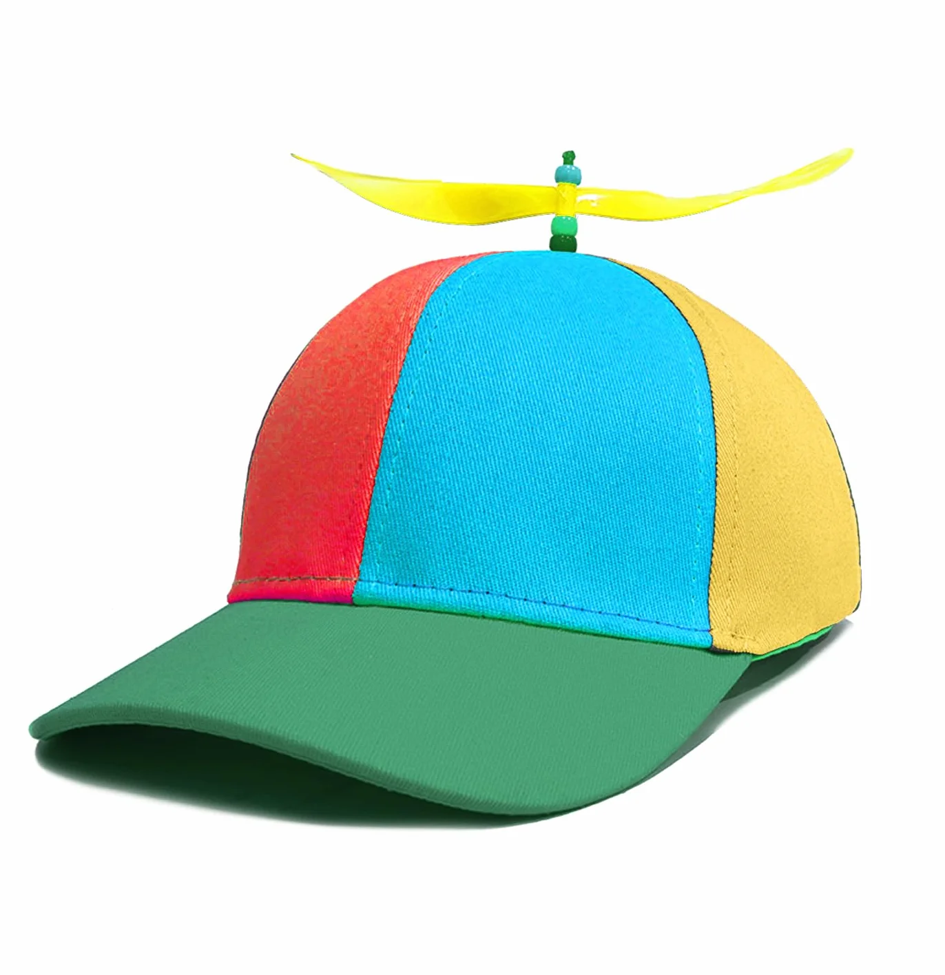 SSKHE Kolorowa czapka śmigła, czapka śmigła, czapka helikoptera, czapka baseballowa, czapka na imprezę, czapka helikoptera, dla dorosłych i dzieci, regulowany rozmiar