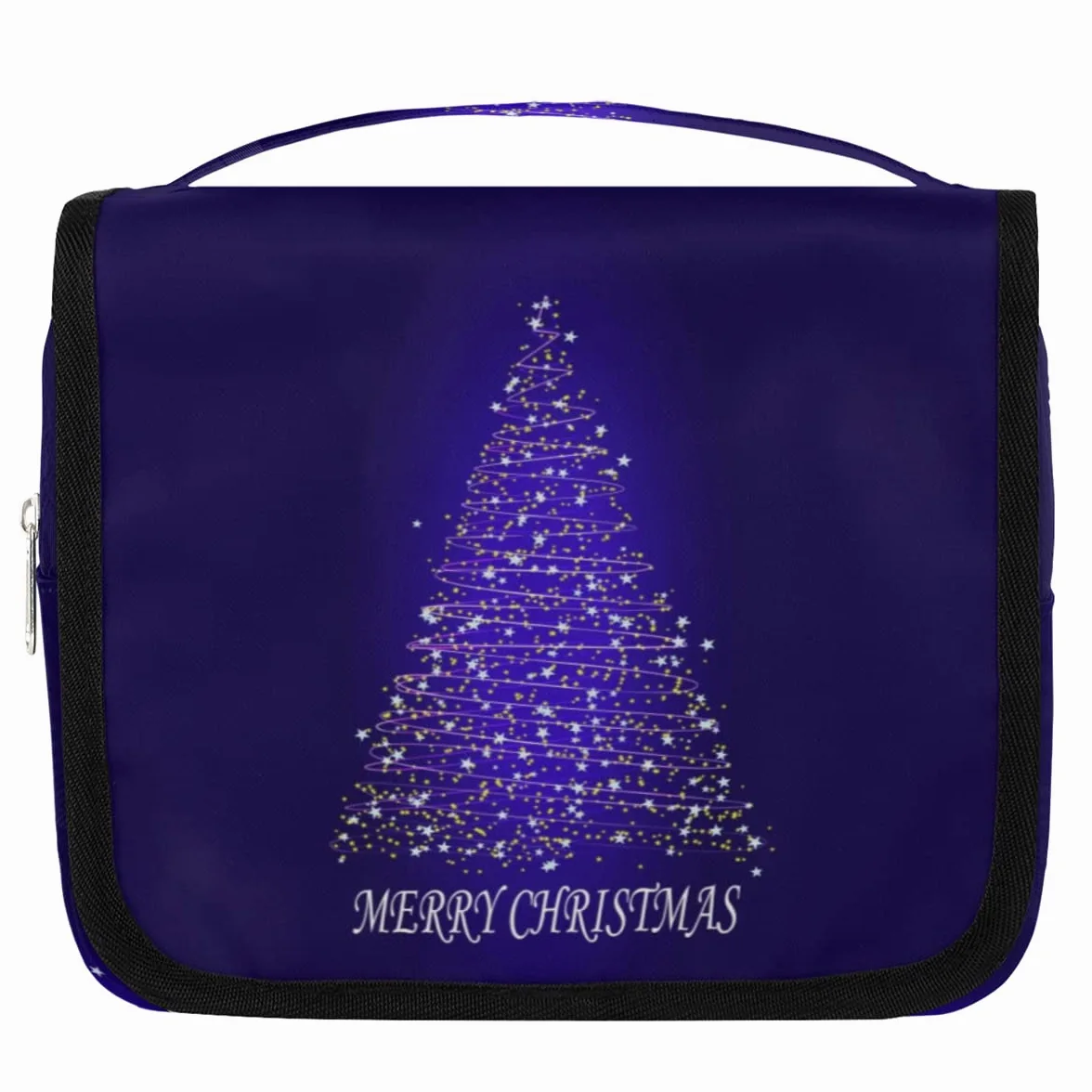 Wesołych Świąt Podróżna Kosmetyczka Choinka Mycie Torba Unisex Wiszące przybory toaletowe Kosmetyczka Organizer do makijażu, wielobarwny, Jeden rozmiar
