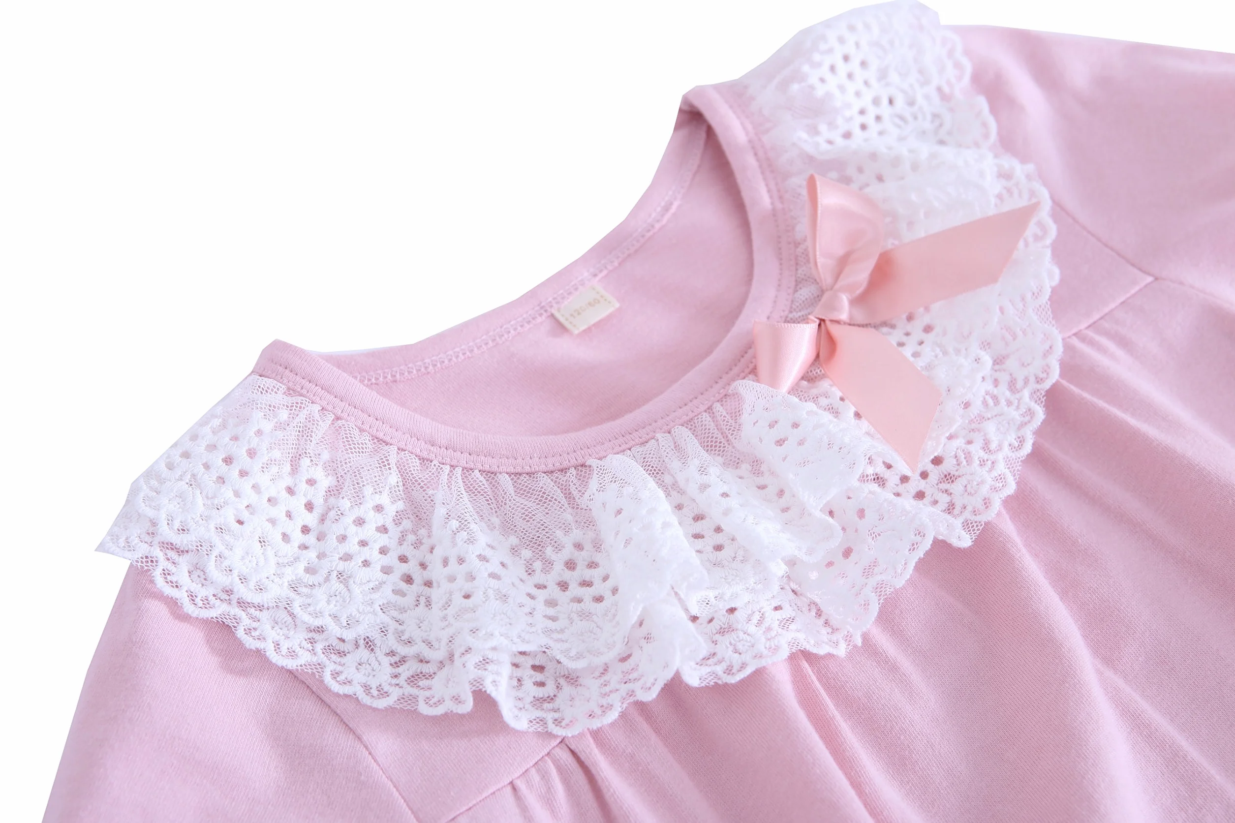 ABClothing Mama i dziewczęce pasujące koronkowe koszule nocne i kokardki 100% bawełna bielizna nocna dla malucha 5-14 lat