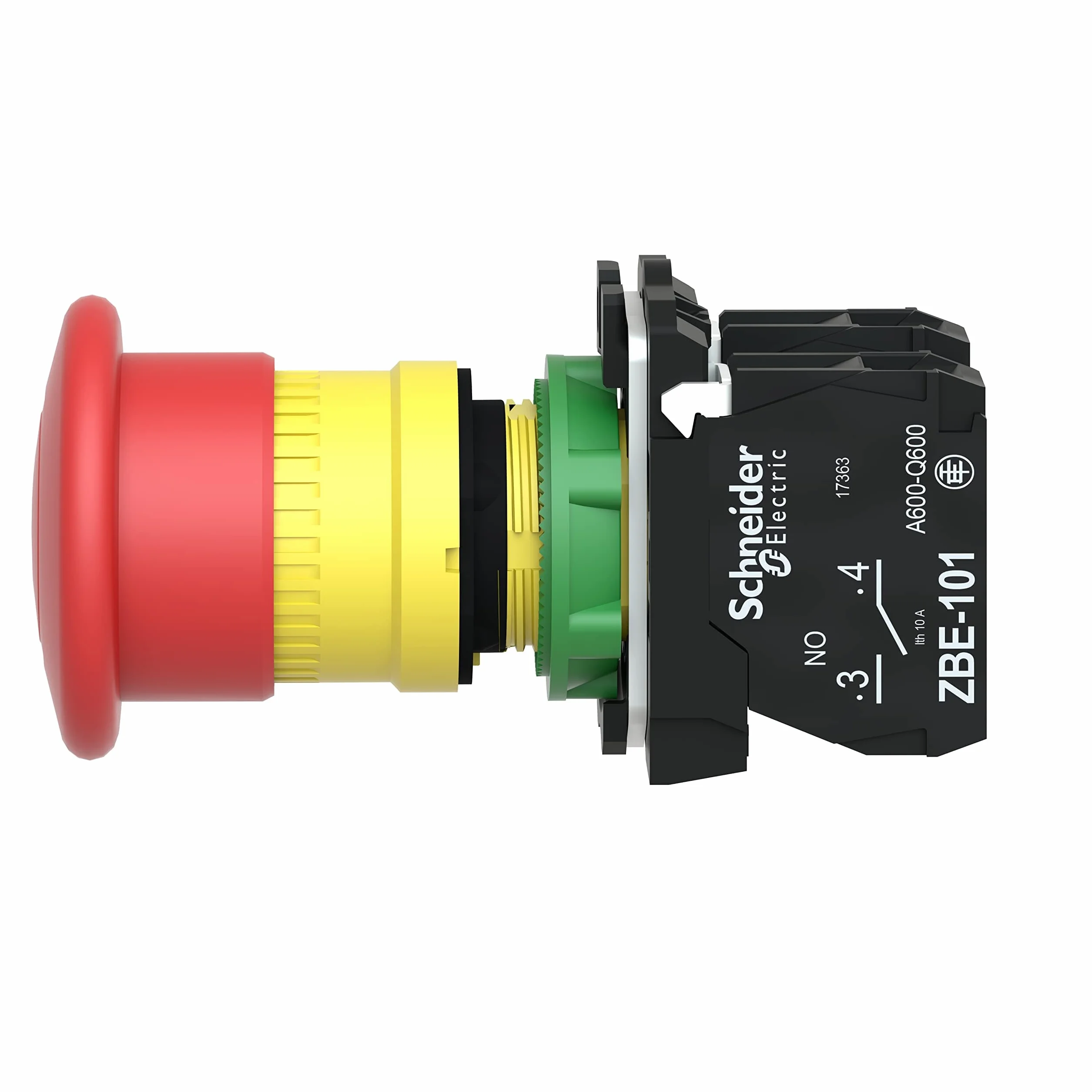 Schneider Electric Harmony XB5 Przycisk Stop Awaryjny40 Czerwony Plastikowy