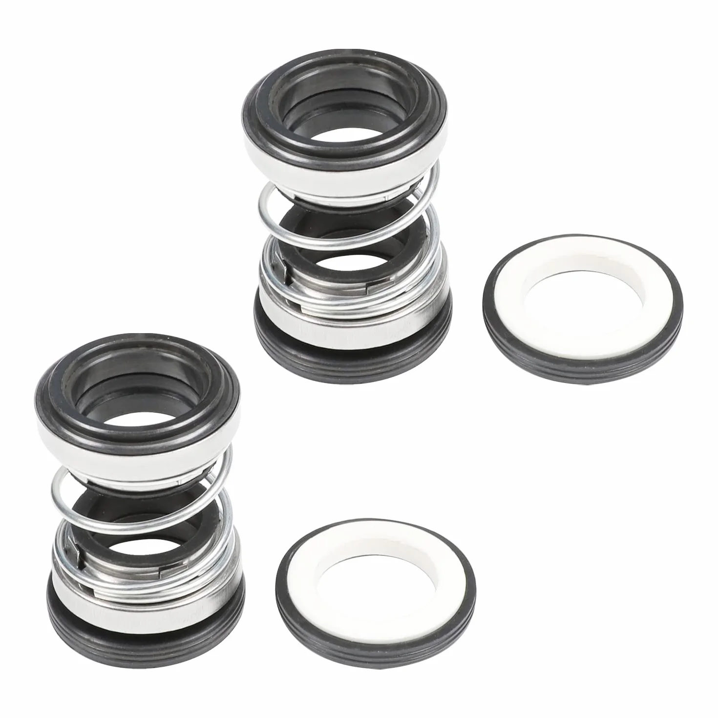 Othmro 2 szt. średnica wewnętrzna 22 mm, stop tworzywa sztucznego, mechaniczne uszczelnienie wału, zamiennik uszczelnienia wału 202-22, do wału pompy, pompy wodnej, uszczelnienie mechaniczne do
