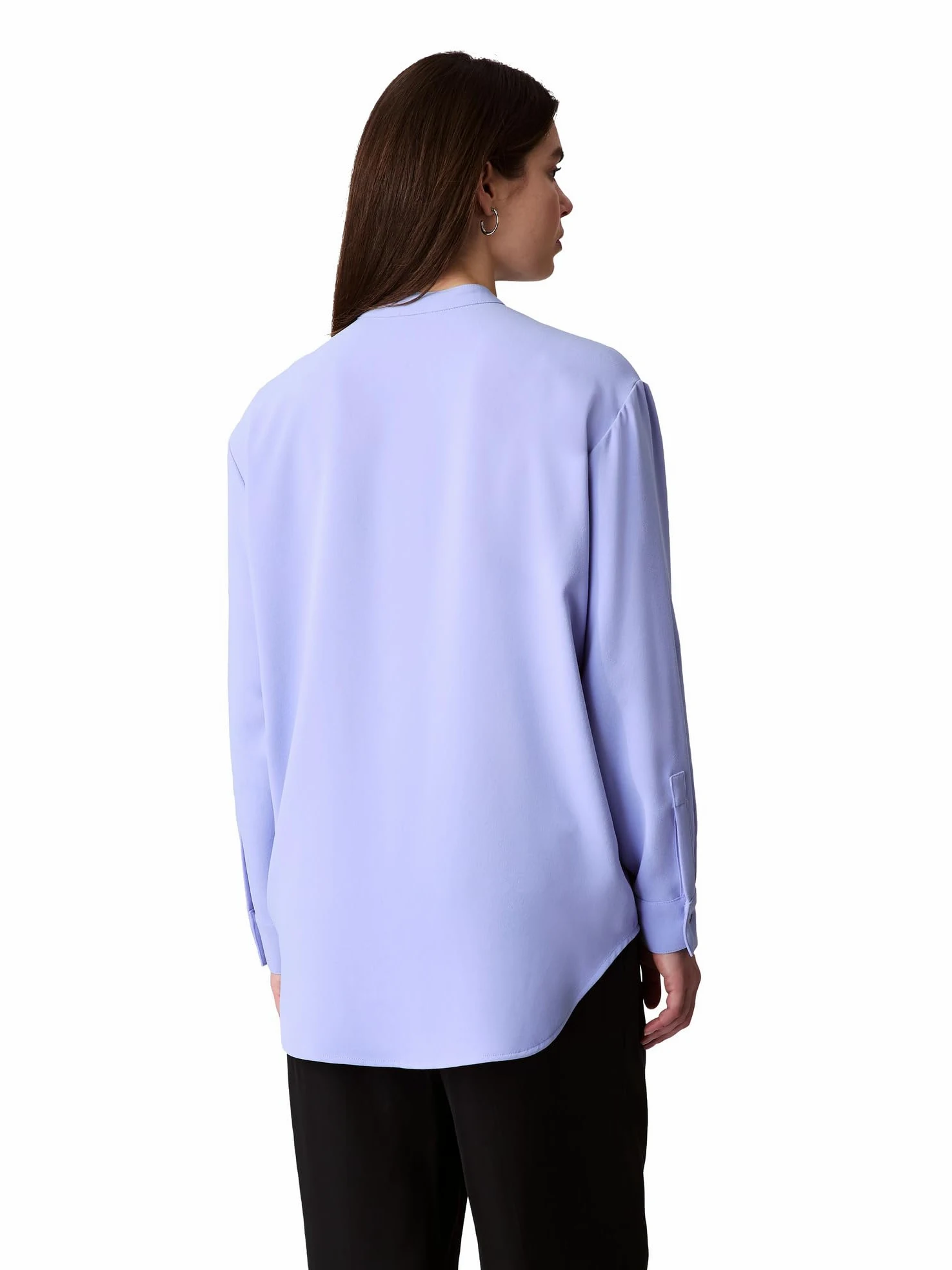 Calvin Klein Luźna koszula z krepy z guzikami Kobiety Crepe Relaxed Button-down Shirt