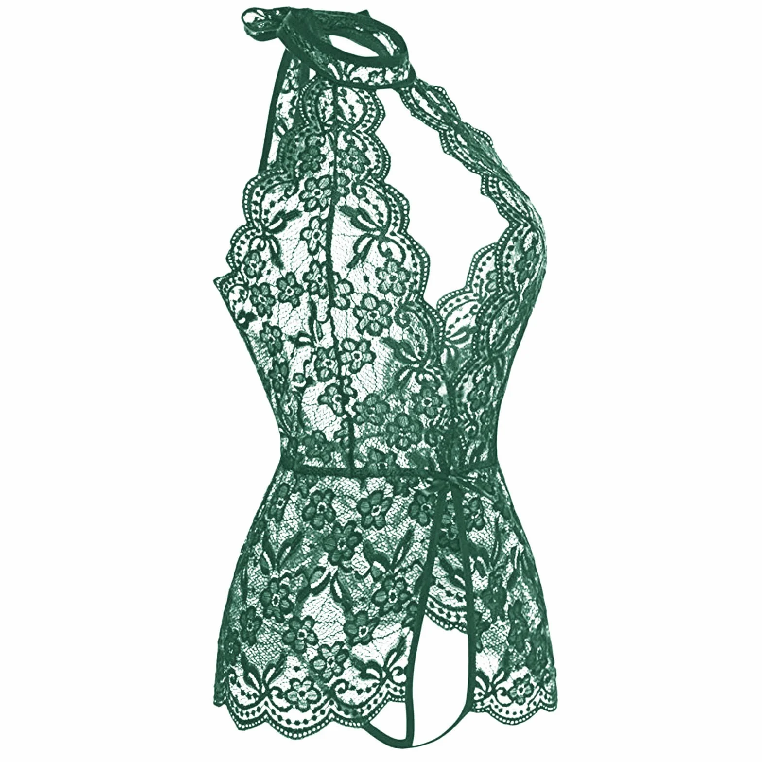 Body dla kobiet seksowna bielizna dla kobiet niegrzeczny zestaw do seksu koronkowy Teddy jednoczęściowa bielizna plus size babydolls seksowna bielizna Boże Narodzenie głęboki dekolt w serek bielizna