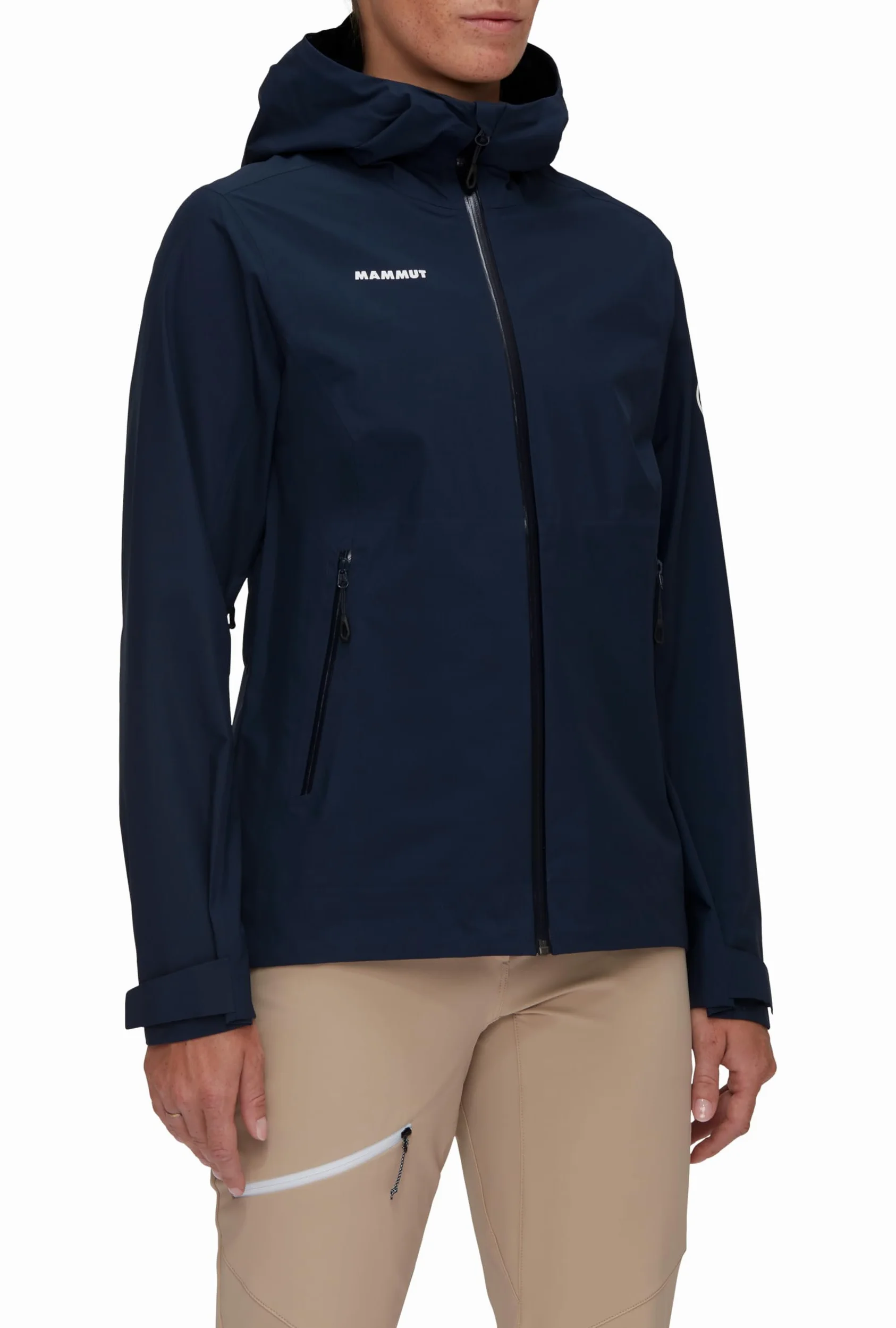 Mammut Alto Light HS Hooded Jacket Women – Lekka Kurtka Hardshell Damska z Kapturem | Trekkingowa, Wodoodporna i Oddychająca | Rozmiar M, Marine