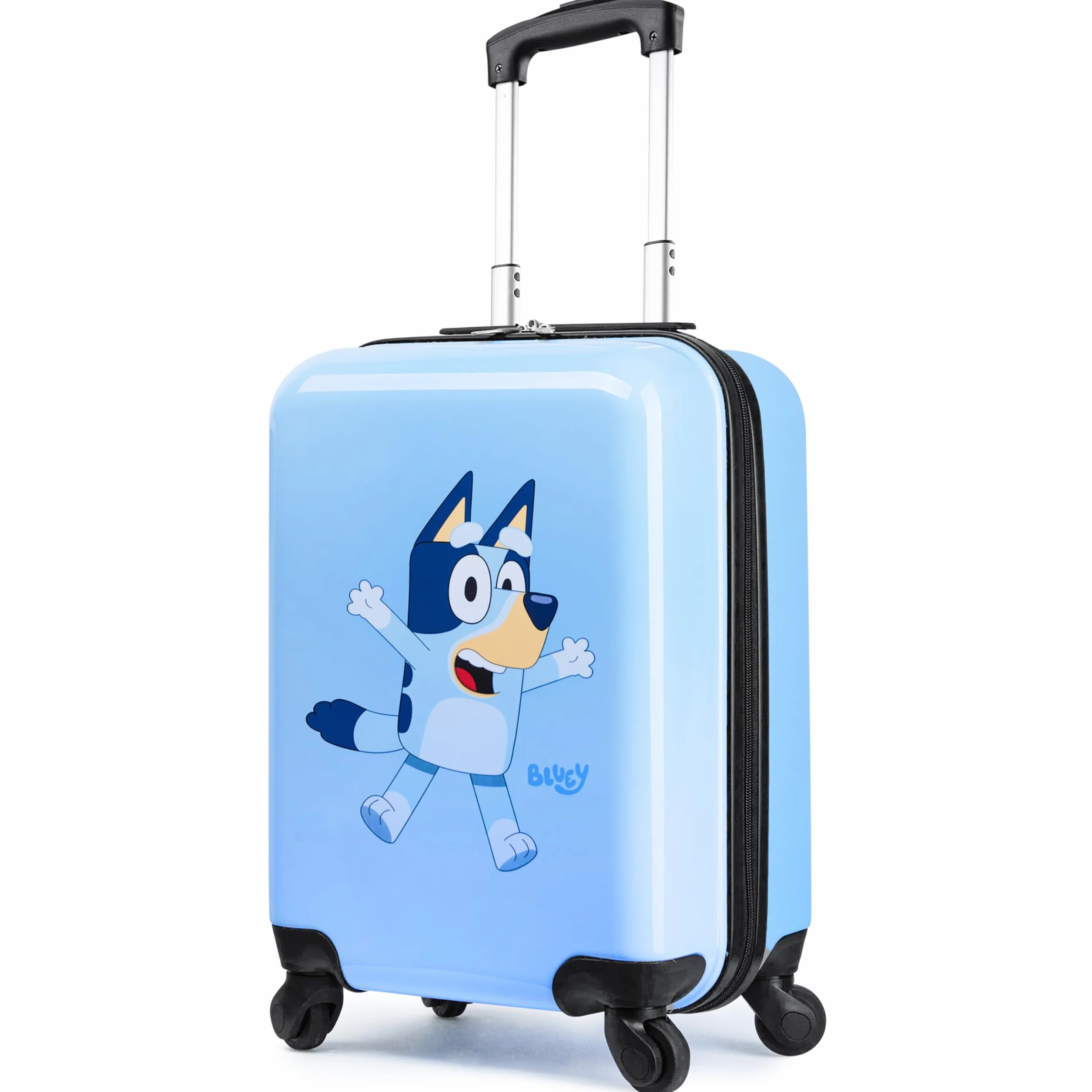 Bluey walizka dla dzieci i niemowląt z twardą otoczką, bagaż podróżny z uchwytem, 4 kółka, 49 cm x 33 cm x 22 cm, 30L, niezbędnik podróżny na wakacje