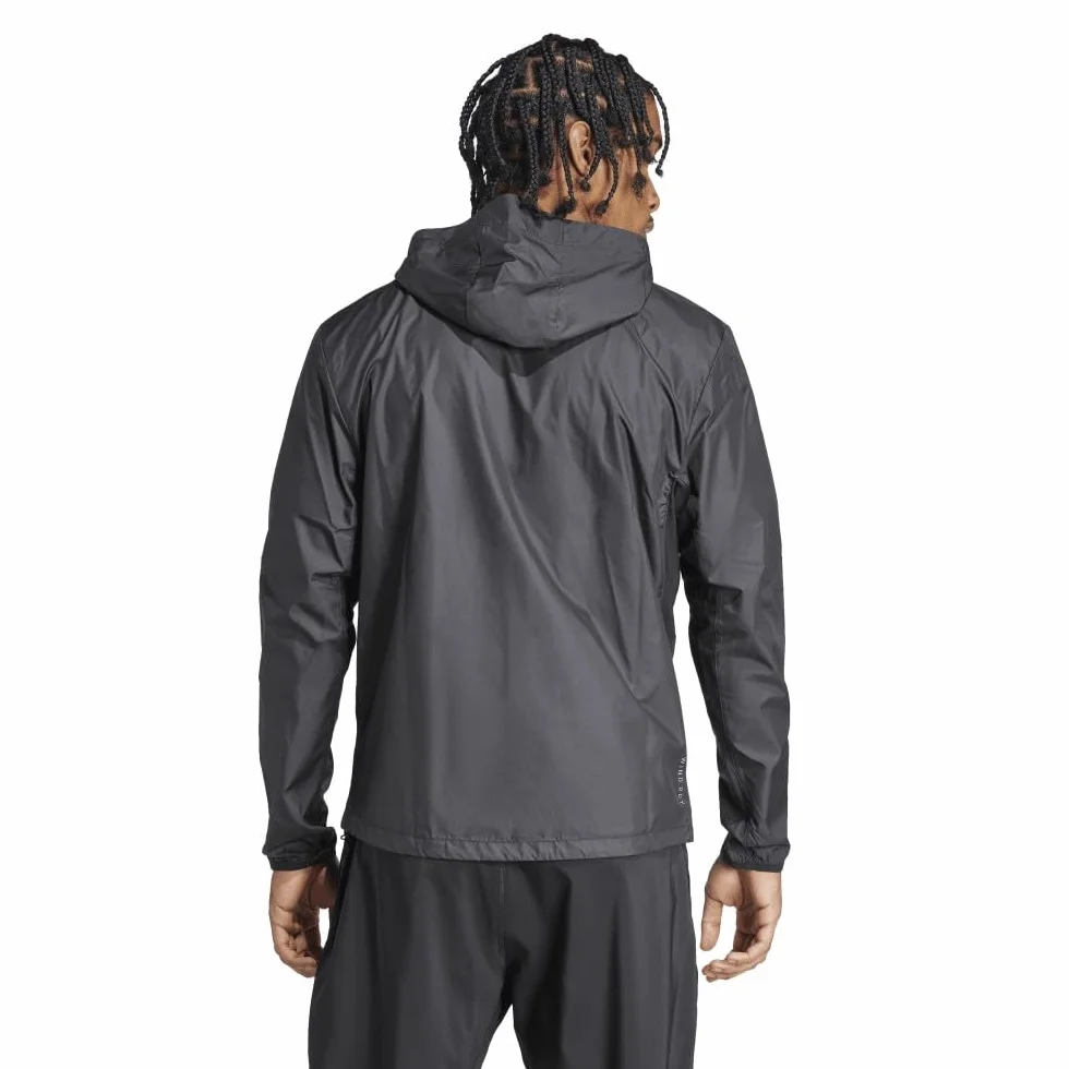 adidas Mężczyźni Own the Run Jacket, Black/White pocket, L