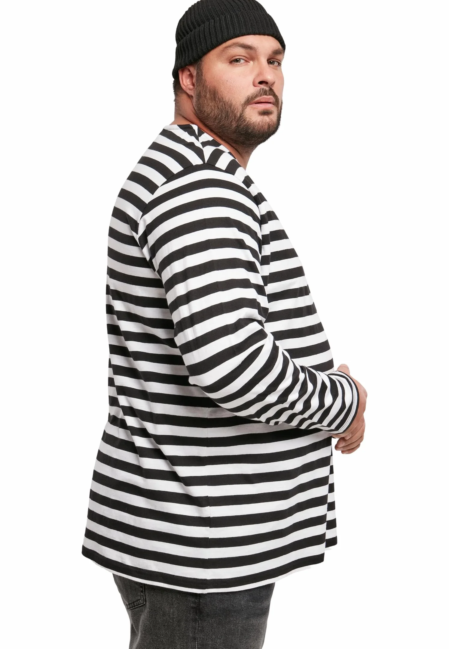 Urban Classics Koszulka Mężczyźni Regular Stripe Ls