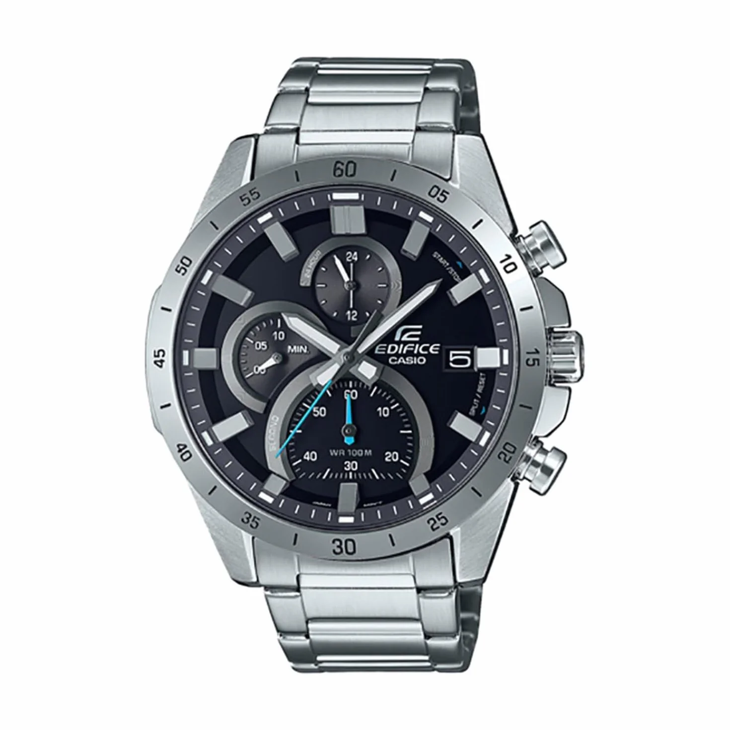 Casio Edifice Zegarek, Czarny/Srebrny, Ø 44 mm
