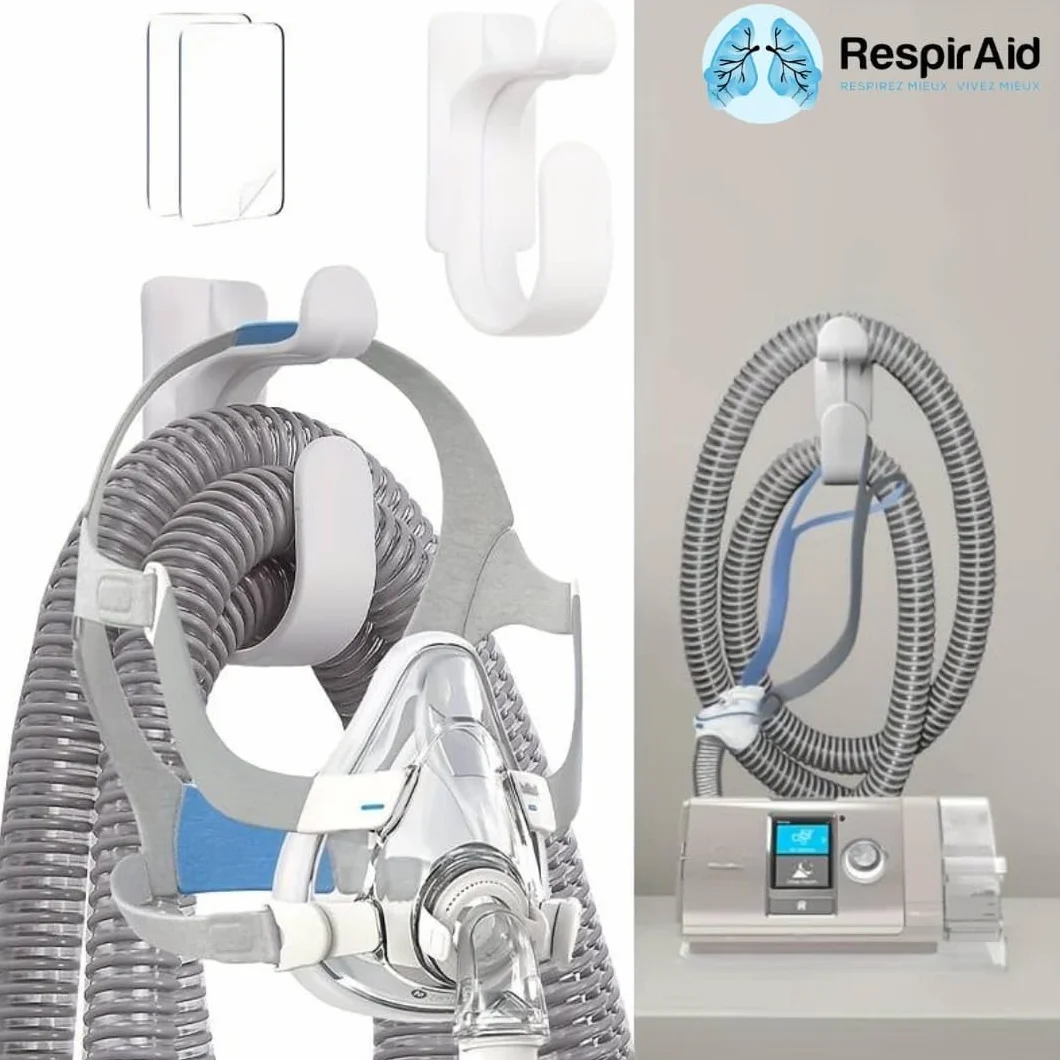 Zestaw czyszczący CPAP RespirAid: Szczotki do węży CPAP 15x19mm, torba ochronna na maskę CPAP, uchwyt i zestaw do maski bezdechu sennego. Kompatybilny ze wszystkimi maszynami CPAP i maskami CPAP
