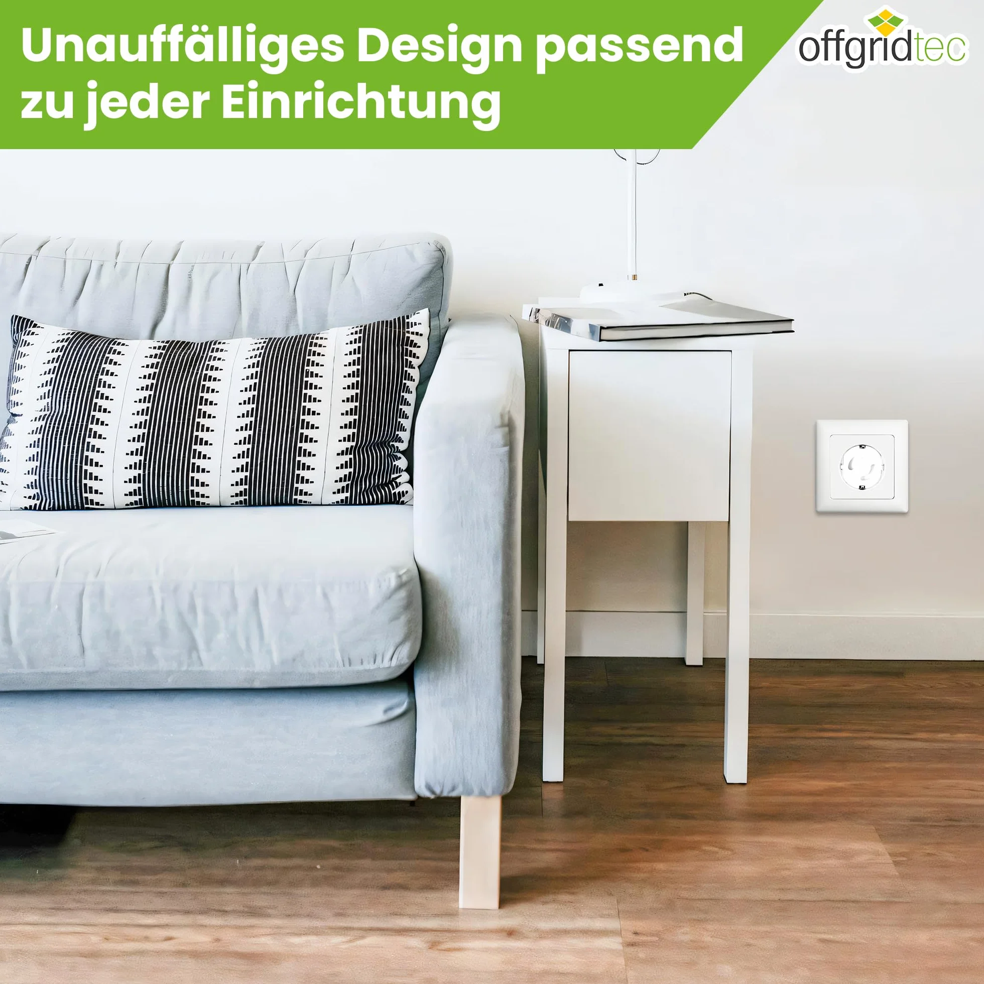Offgridtec 007310 Zabezpieczenie przed Dziećmi do Gniazdka, Białe, 12 Sztuk
