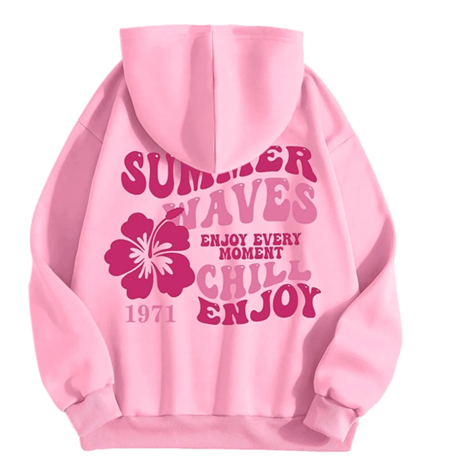 Różowa bluza z kapturem z motywem palmy dziewczęca bluza śliczne bluzy oversize bluza z kapturem damskie bluzy i bluzy z kapturem estetyczna damska bluza z kapturem z długim rękawem bluza z kapturem