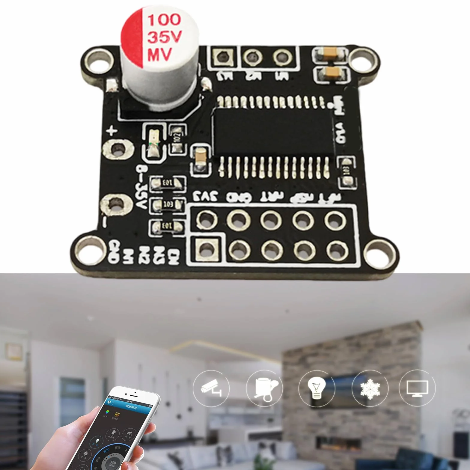DRV8313 zestaw płyta sterująca silnikiem tryplikaty niedołączone wiadukty HELLO łatwa aranżacja do zastosowań elektronicznych inteligentna automatyka komponent PCB