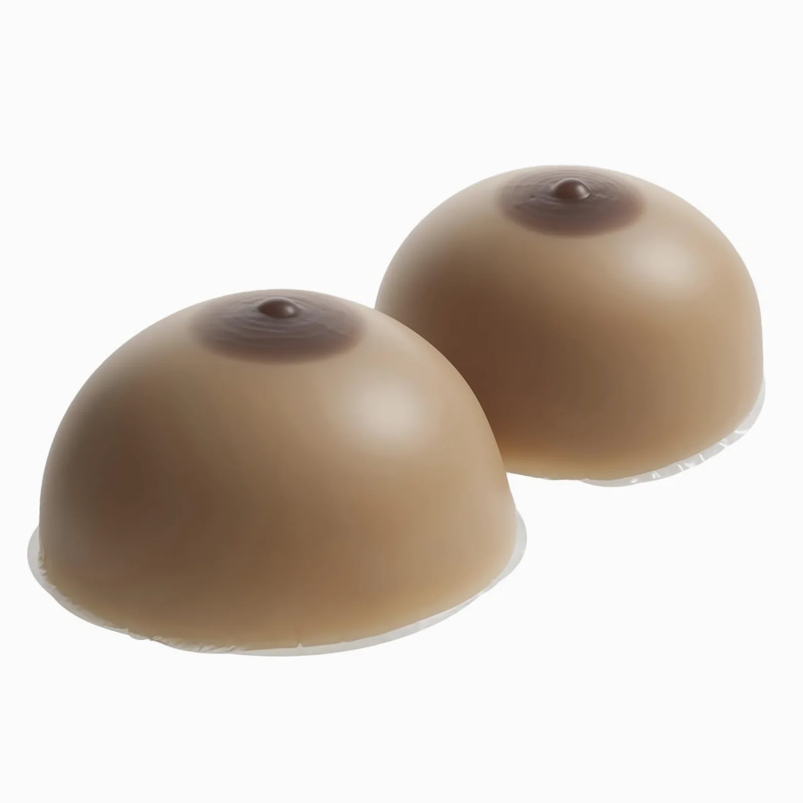 Miękkie silikonowe wkładki do biustonosza Symetryczny wzmacniacz piersi Push up Pads Cleavage Gathering Nadaje się do strojów kąpielowych bikini po mastektomii (Color : Brown, Size : HH)