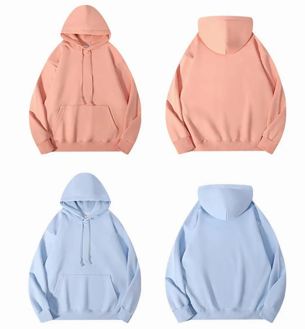 Fnfmrfmr Damskie solidne bluzy z kapturem oversize kieszeń na co dzień luźna bluza bawełniana długie rękawy sweter