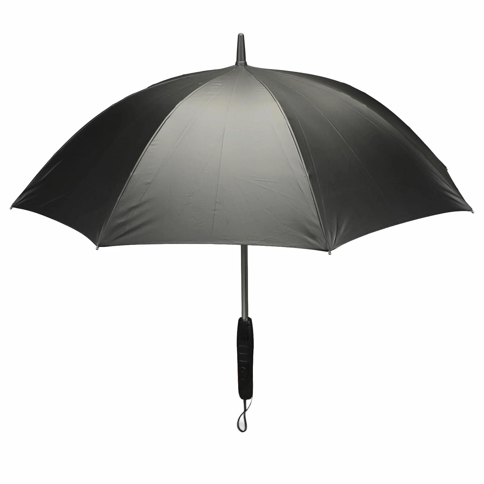 Parasol Przeciwsłoneczny Blokujący Promieniowanie UV z Wentylatorem i Spryskiwaczem 3-calowy Przenośny Parasol Zewnętrzny na Letnie Podróże Plaża Kemping Lekki 8 żeber Niebieski