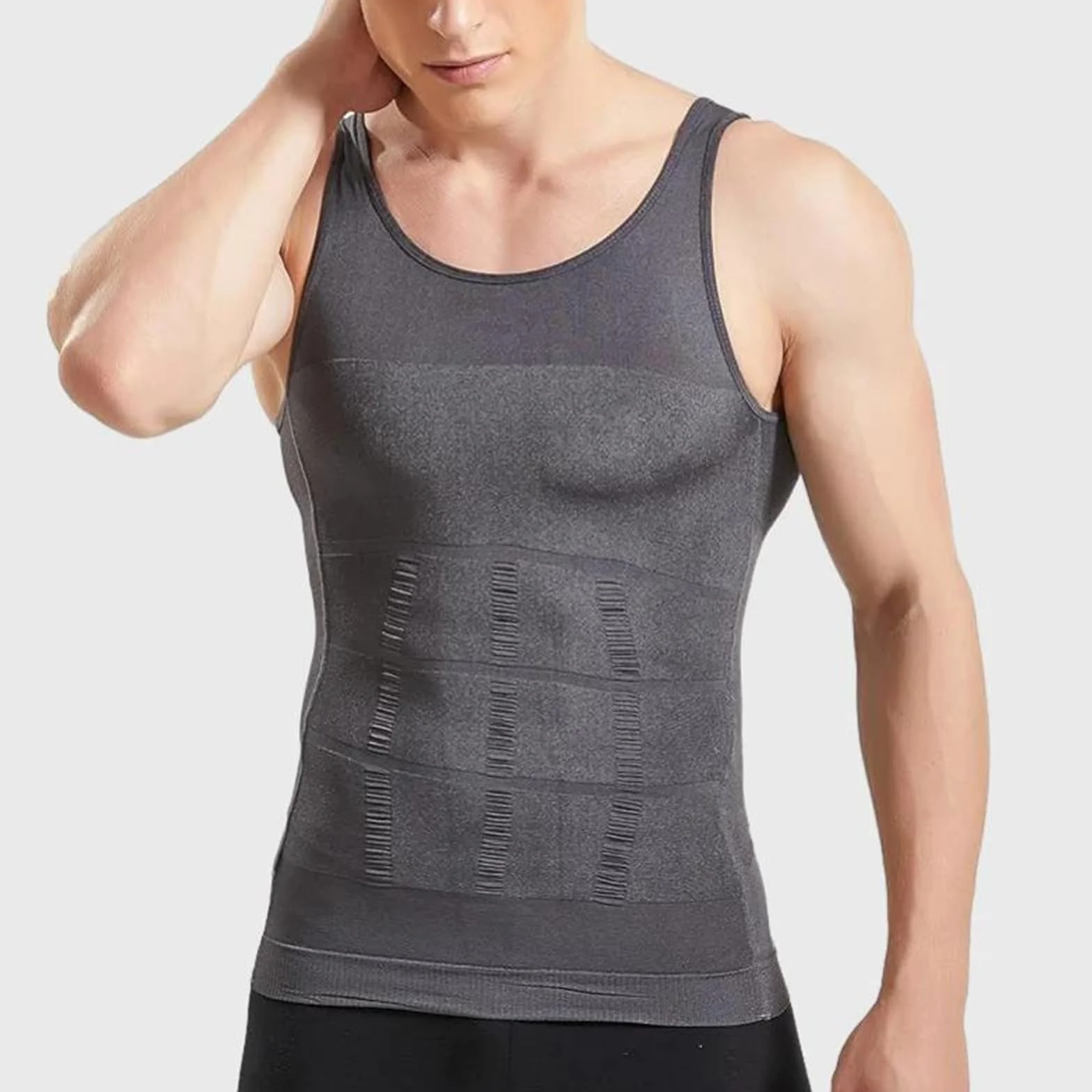 Generisch Shaperluv Tank 2.0 Męski podkoszulek z dużym i długim rękawem, Shaperluv Tank 2.0, podkoszulek kompresyjny, tank top dla mężczyzn