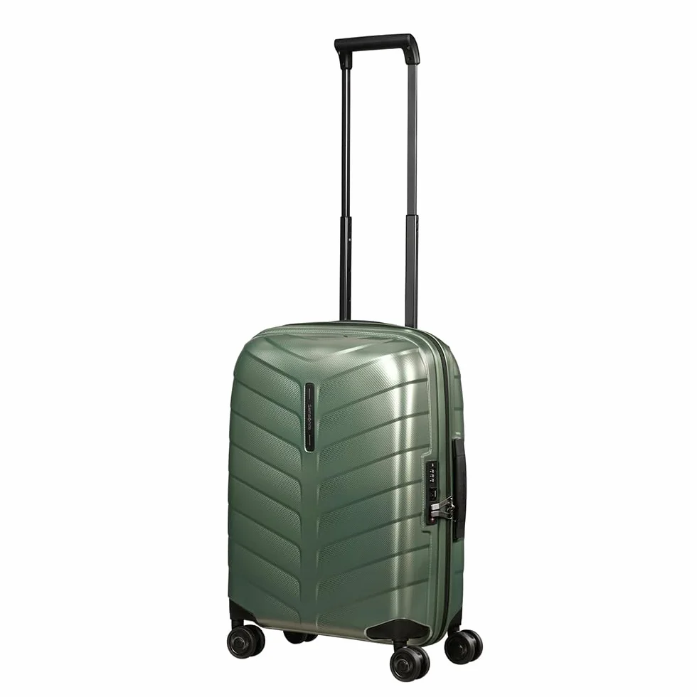 Samsonite Attrix - Spinner S, rozszerzalny bagaz podreczny, 55 cm, 38/44 L, zielony (Basil Green)