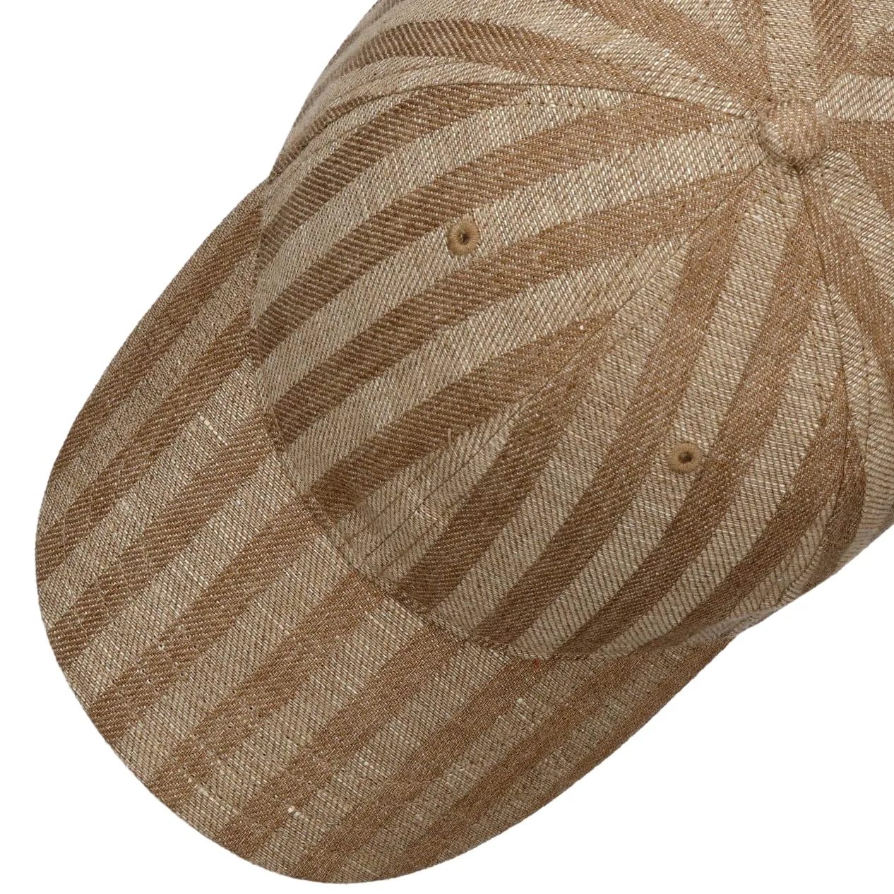 Stetson Barista czapka baseballowa w paski wielokolorowa kawa barwiona pasek z tyłu unisex wiosna lato zima