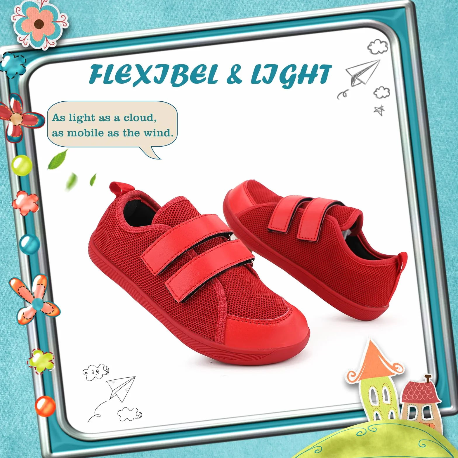 AONEGOLD buty do biegania dla dzieci lekkie oddychające trampki