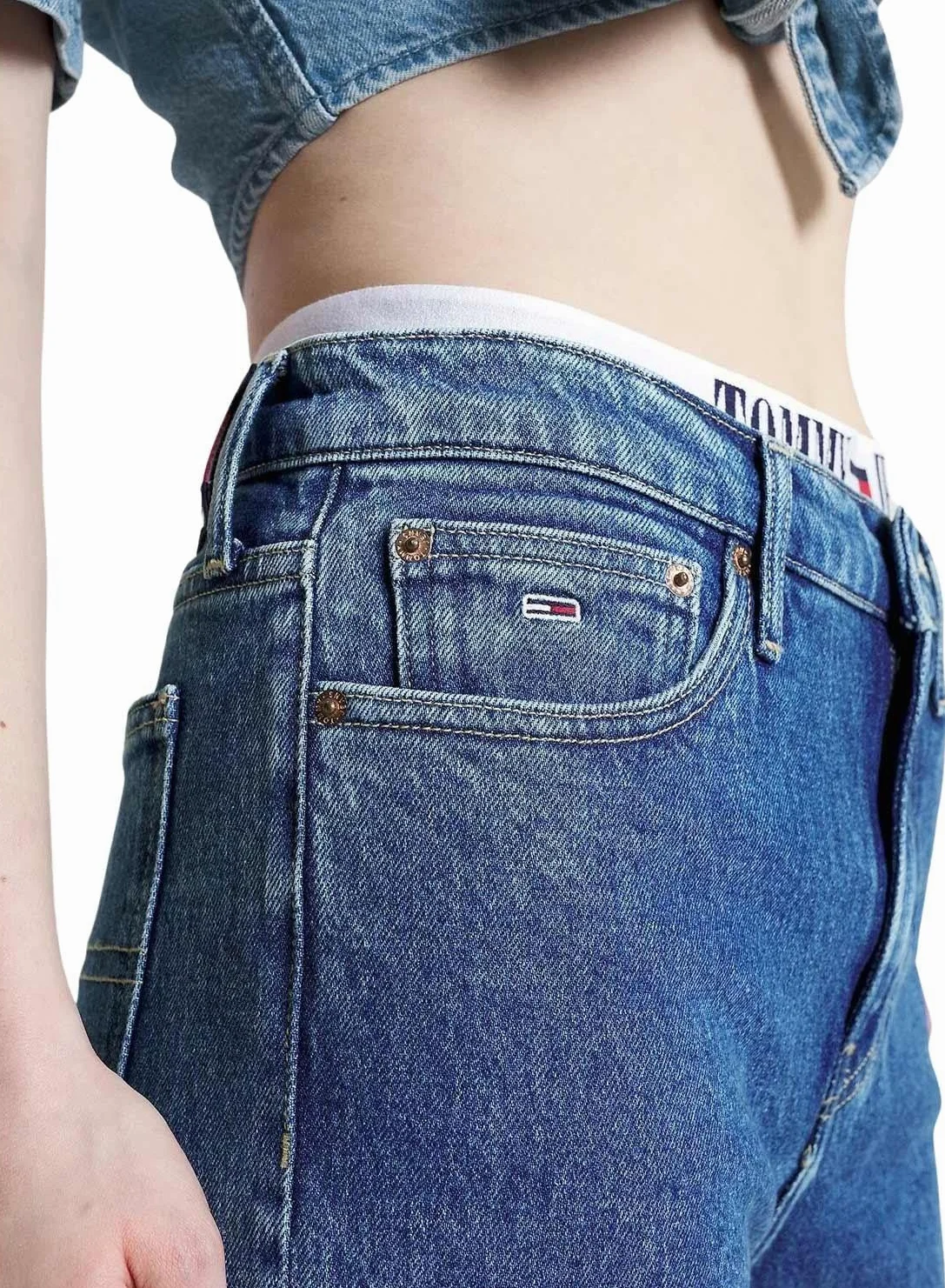 Tommy Jeans Izzie Hgh Sl Ank Cg4139 Co - Smukły Kobiety