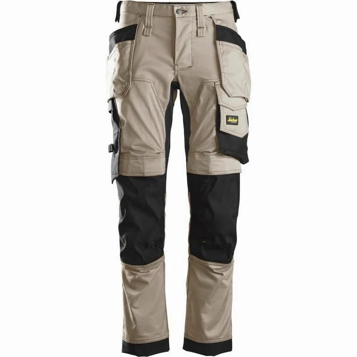 Snickers Workwear Męski kombinezon roboczy No Aplica, Khaki/czarny, 34W / 34L, Khaki zielony/czarny, 34W / 34L