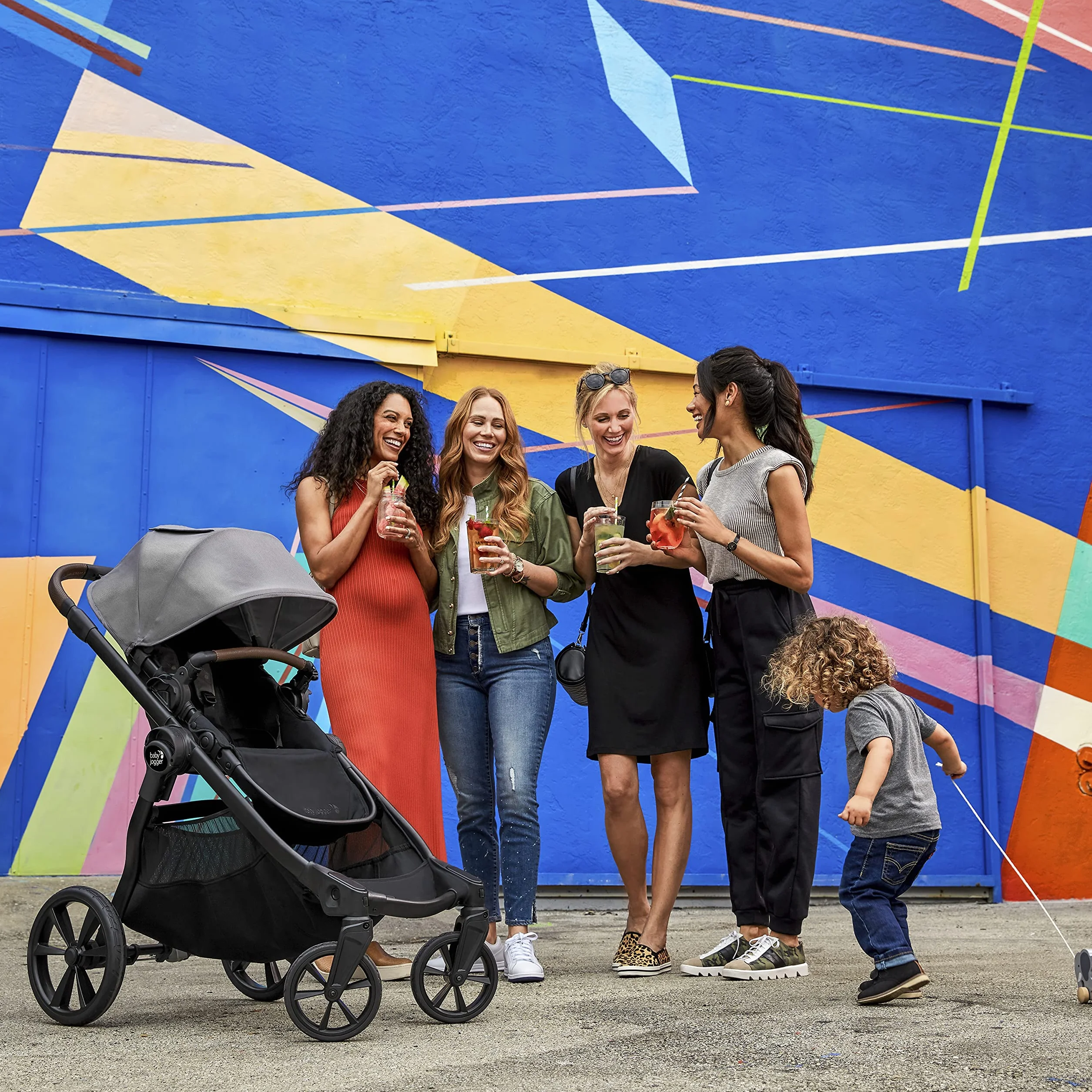 Baby Jogger City Select 2 modułowy wózek dla rodzeństwa, bliźniaków | lekki i kompaktowy wózek dziecięcy kombi | 28 kombinacji | Radiant Slate