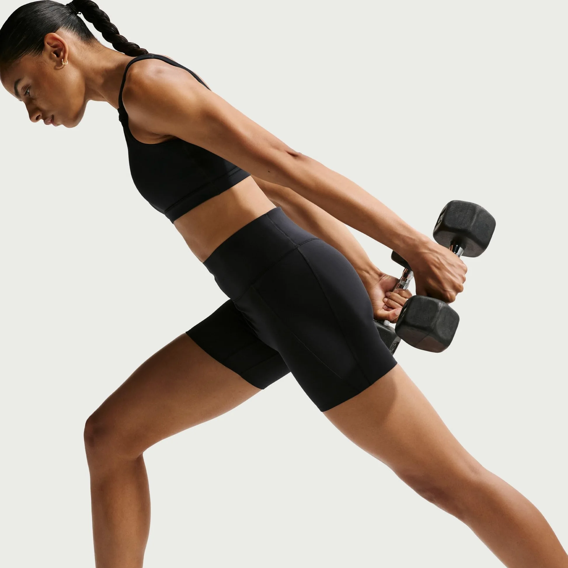 NIKE Nike Universa Bike Shorts Mit Taschen, Mittlerem Halt Und Hohem Bund Für Damen (Ca. 12,7 Cm) - Shorty Kobiety
