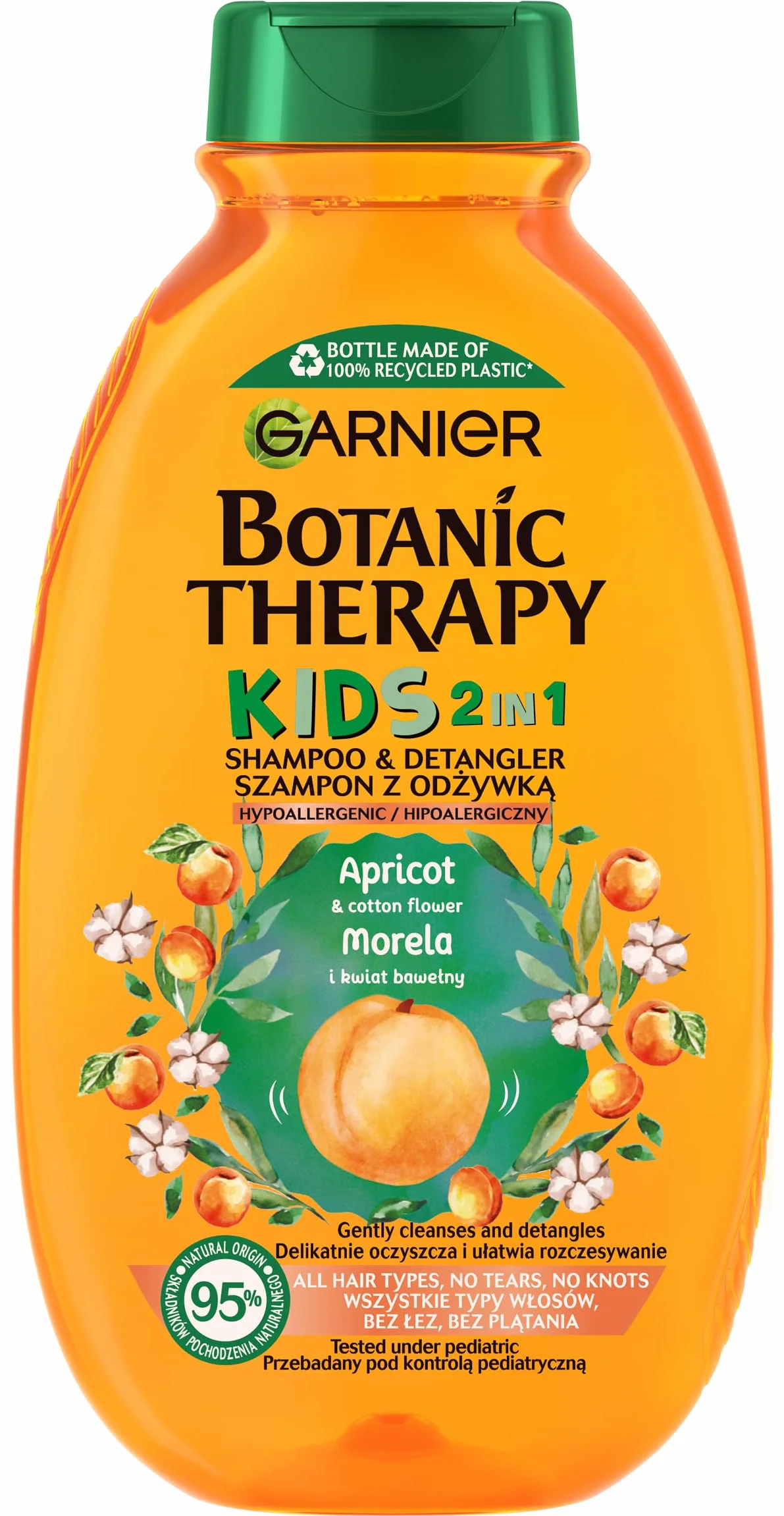 Garnier Botanic Therapy Morela i Kwiat Bawełny szampon 2w1 dla dzieci 250 ml