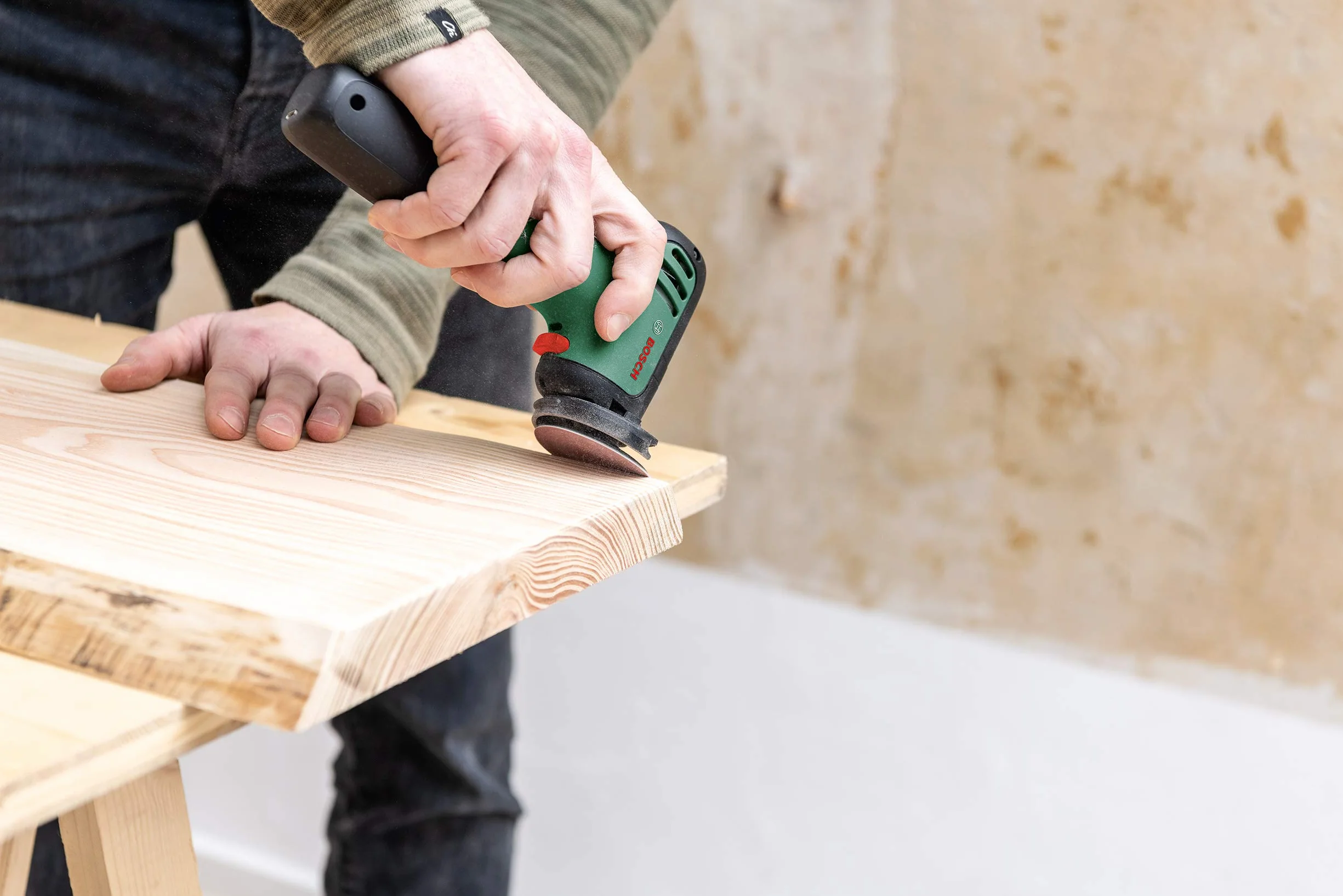 Bosch 6 tarcz ściernych (do drewna i farby Ø 50 mm, wielkość ziarna P120, osprzęt Bosch Easy Cut&Grind)