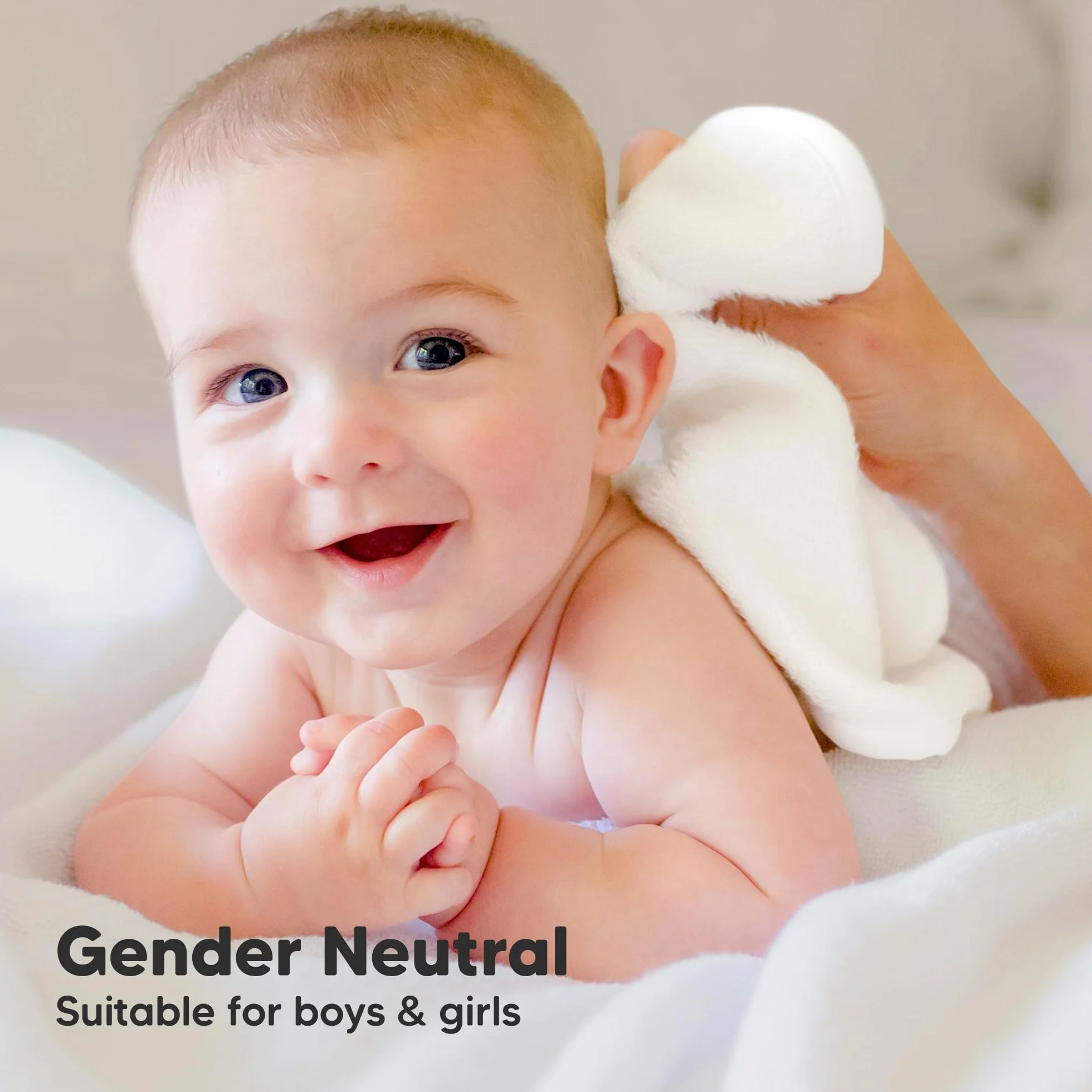 KeaBabies Ręcznik do twarzy dla niemowląt - Bambusowy ręcznik do twarzy - Miękki organiczny ręcznik do twarzy dla niemowląt, dorosłych i niemowląt (biały)