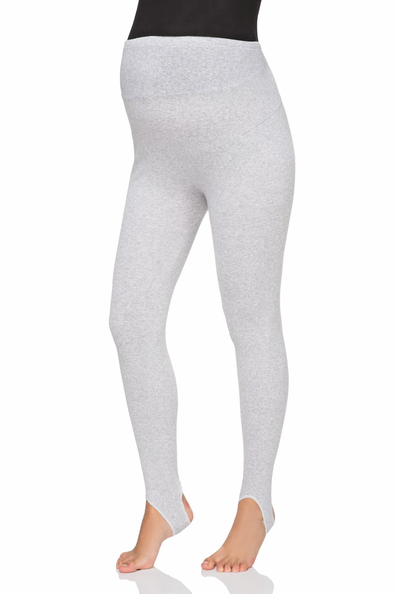 FUTURO FASHION Damskie legginsy ciążowe z podszewką polarową, strzemiona wygodne ciążowe zimowe bawełniane legginsy nad uderzeniem podparcie brzucha rozciągliwe regulowane spodnie z wysokim stanem, 8