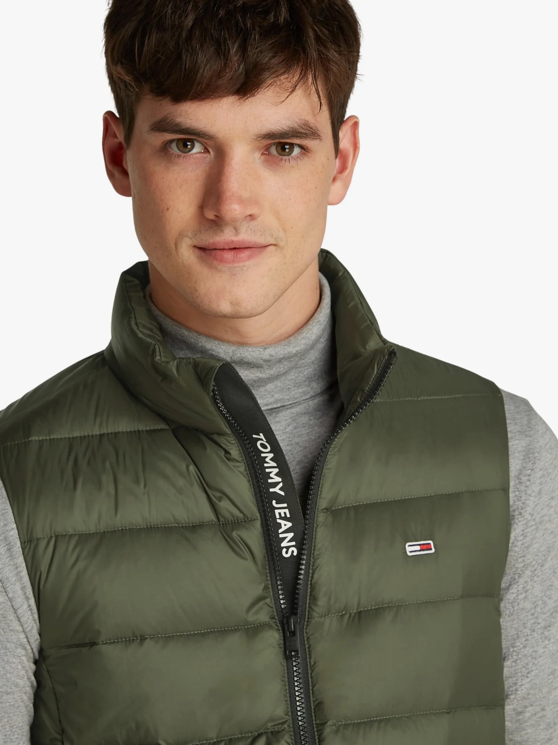 Tommy Jeans Tjm Lt Down Vest Ext Dm0dm20663, zielona (Fatigue Green), XS męska, Zielony (Fatigue Green), XS