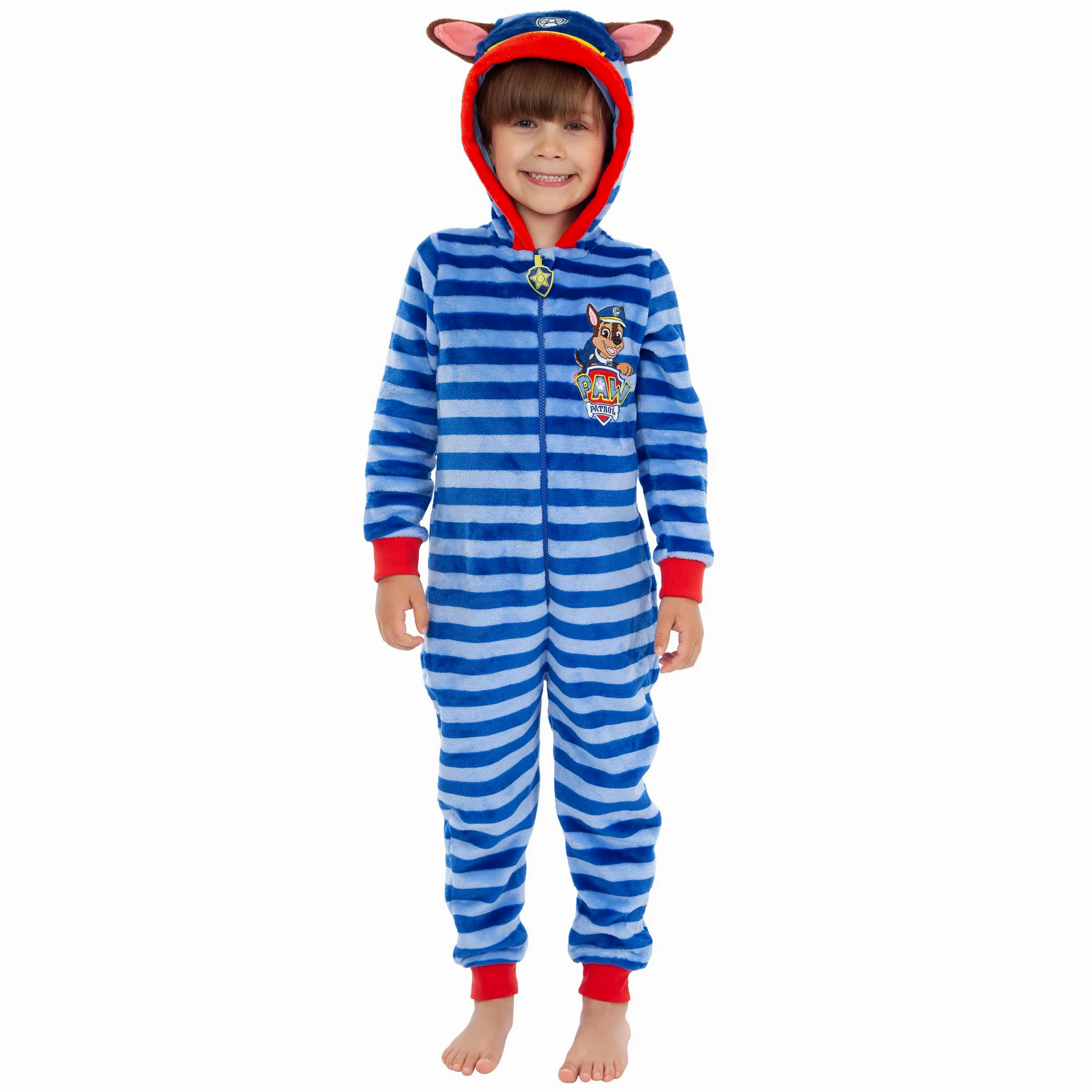 Paw Patrol Onesie dla chłopców Polarowa piżama Chase'a