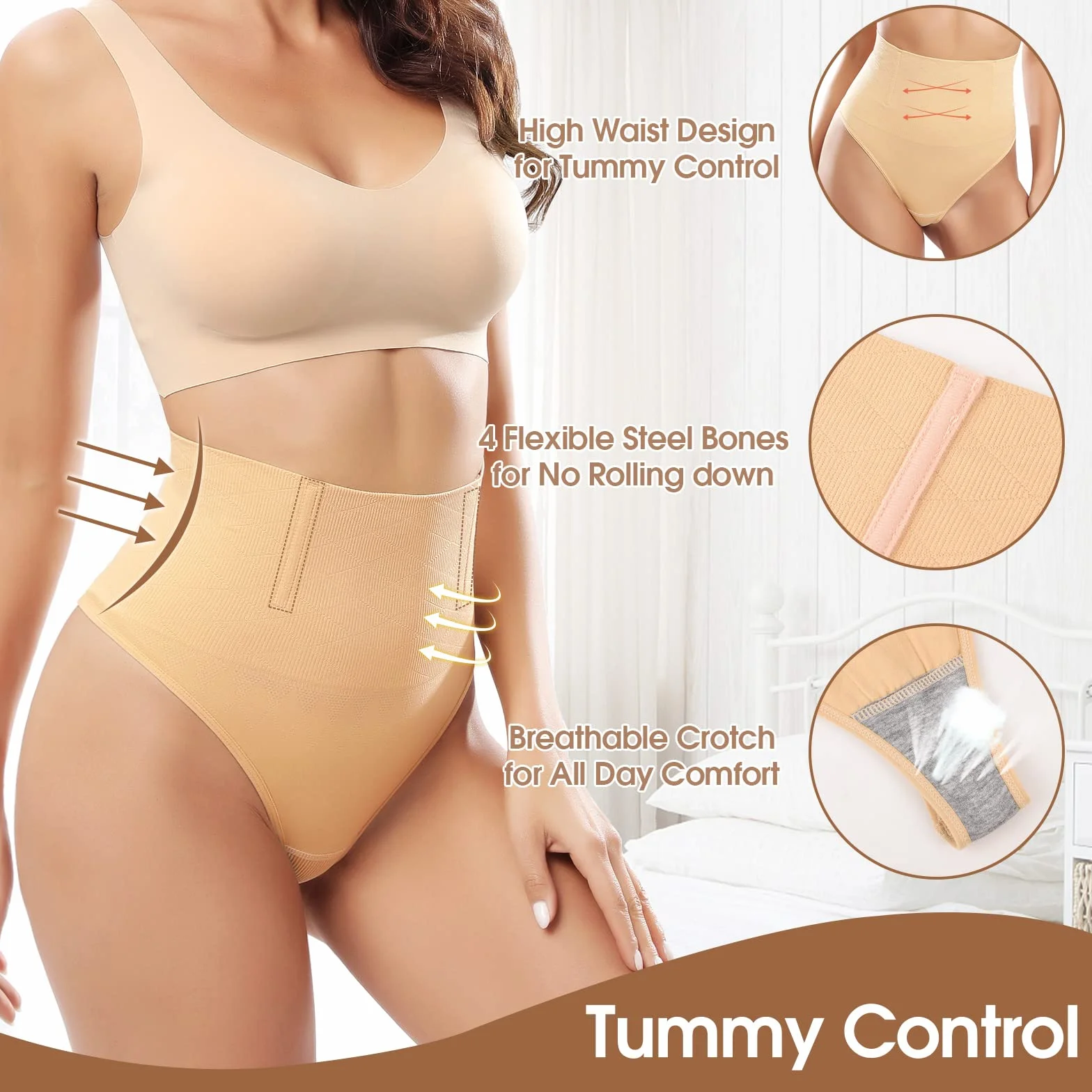 Tuopuda Stringi Szuflada Reduktory Majtki Wysokiej Talii Bezszwowe Formowanie Majtki Body Shaper Stringi Shapewear