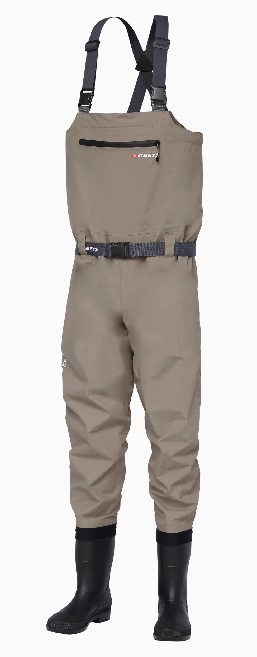 Greys Fin Wodery Bootfoot | Oddychające, Wodoszczelne Wodery na Rzekę, Jezioro i Wybrzeże | Zintegrowane Buty | Regulowane Szelki | XXL | UK 11-12 | EU 46/47
